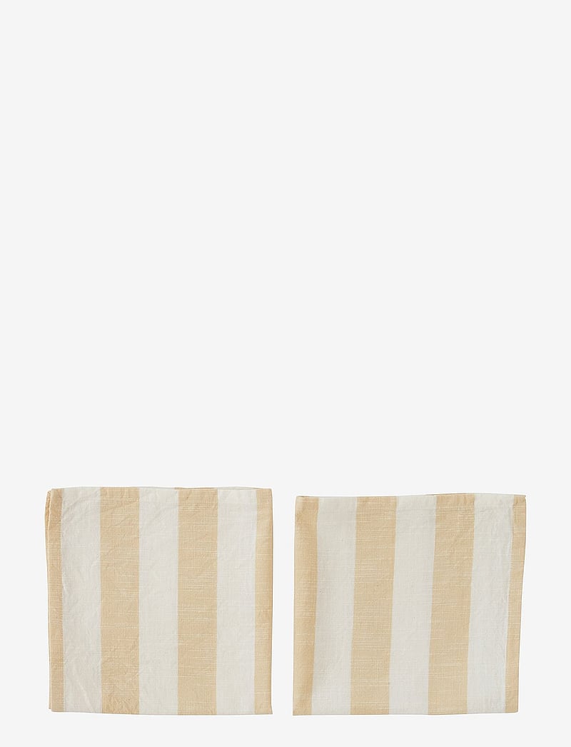 OYOY Living Design - Striped Napkin Pack of 2 - stoffservietten - vanilla - 0