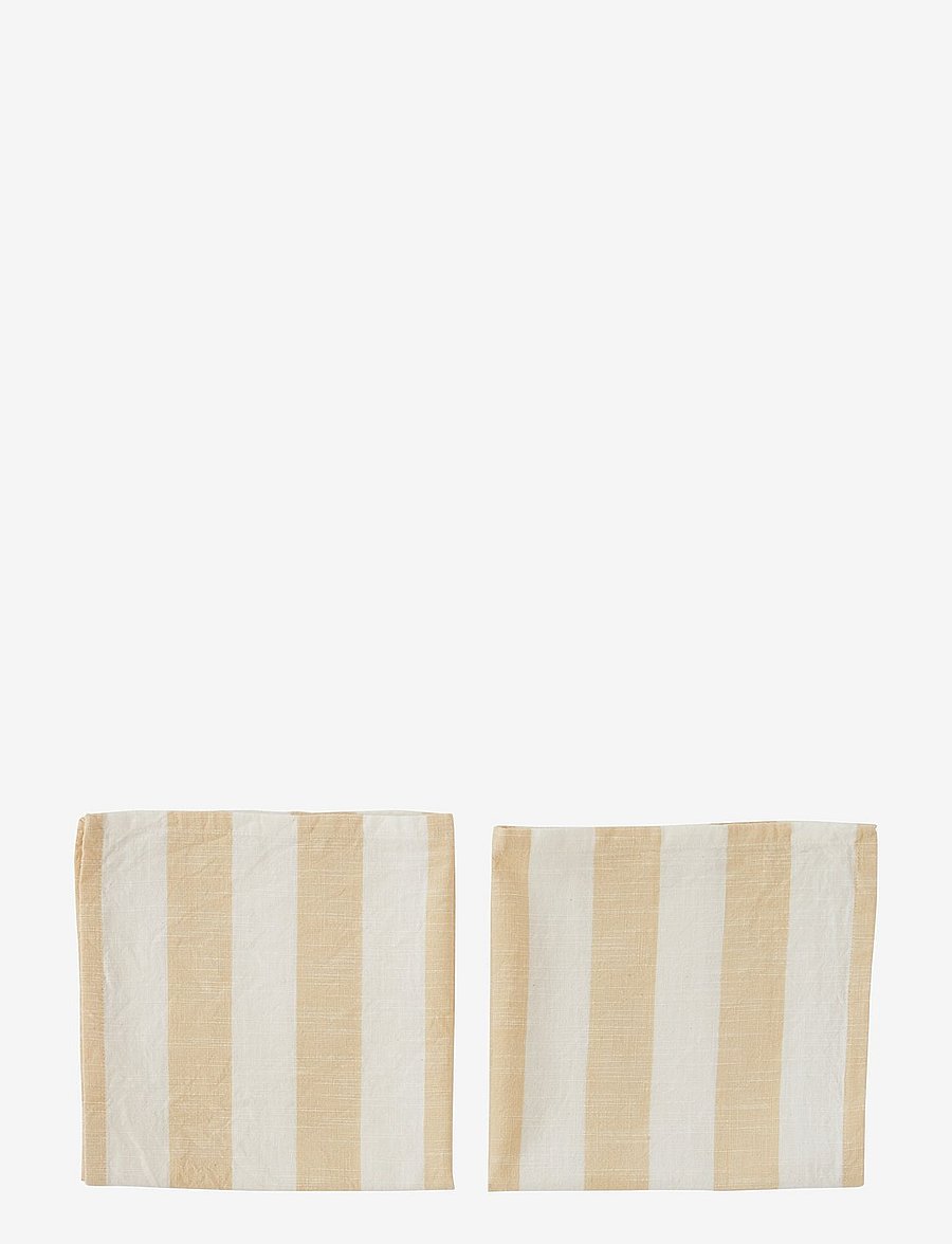 OYOY Living Design - Striped Napkin Pack of 2 - stoffservietten - vanilla - 0