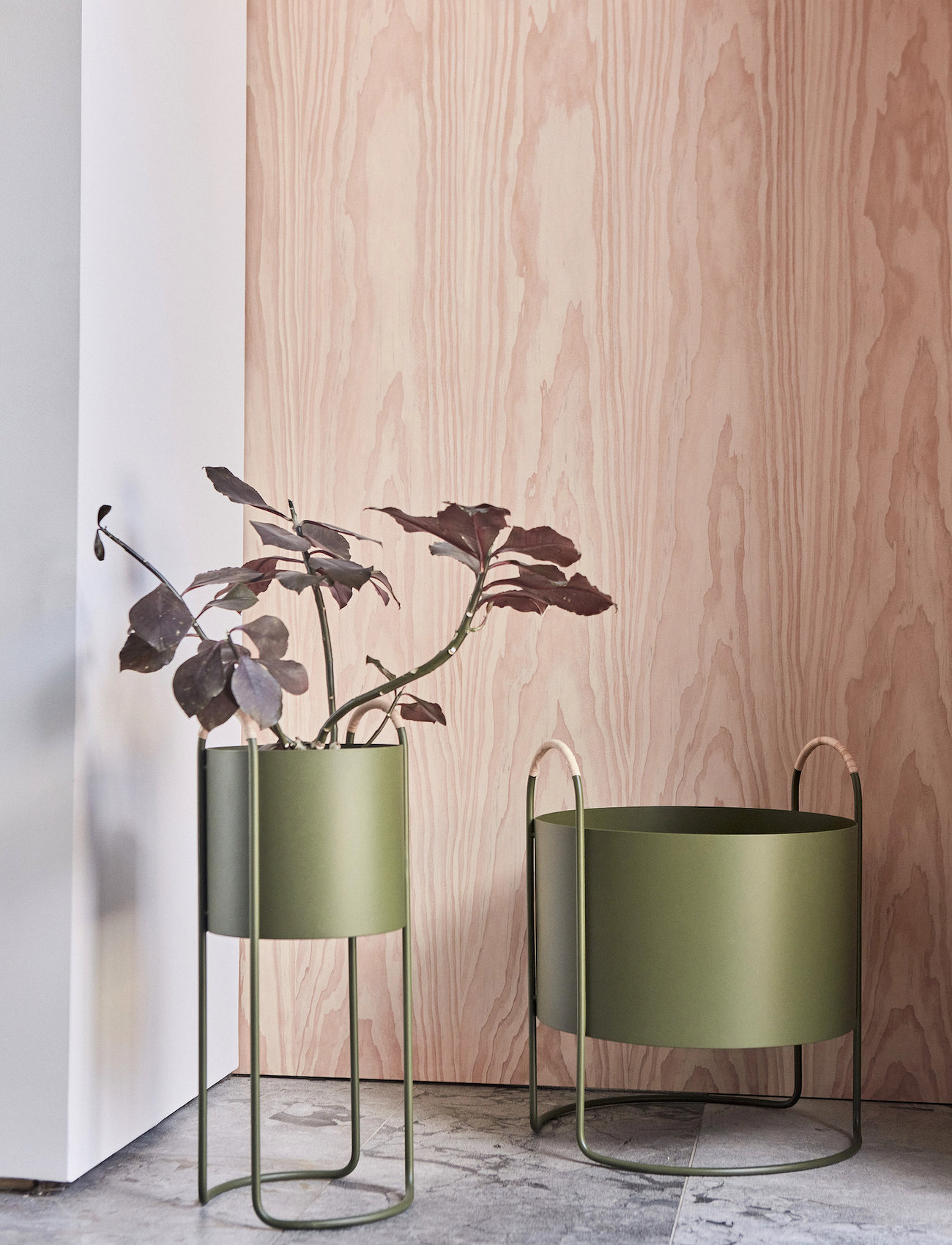 OYOY Living Design - Maki Plant Box - Low - najniższe ceny - olive - 1