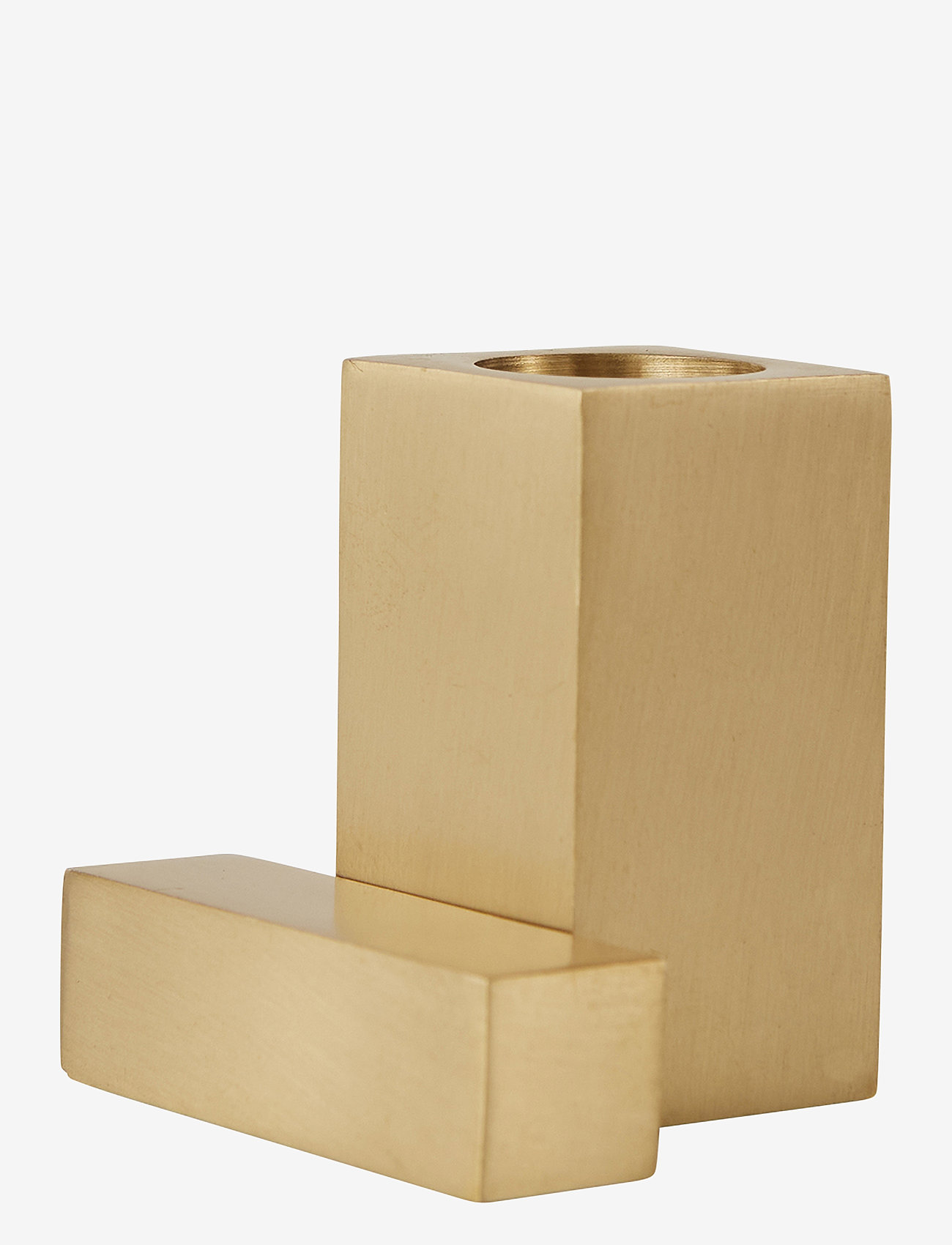 OYOY Living Design - Square Solid Brass Candleholder - candlesticks - brushed brass - 2