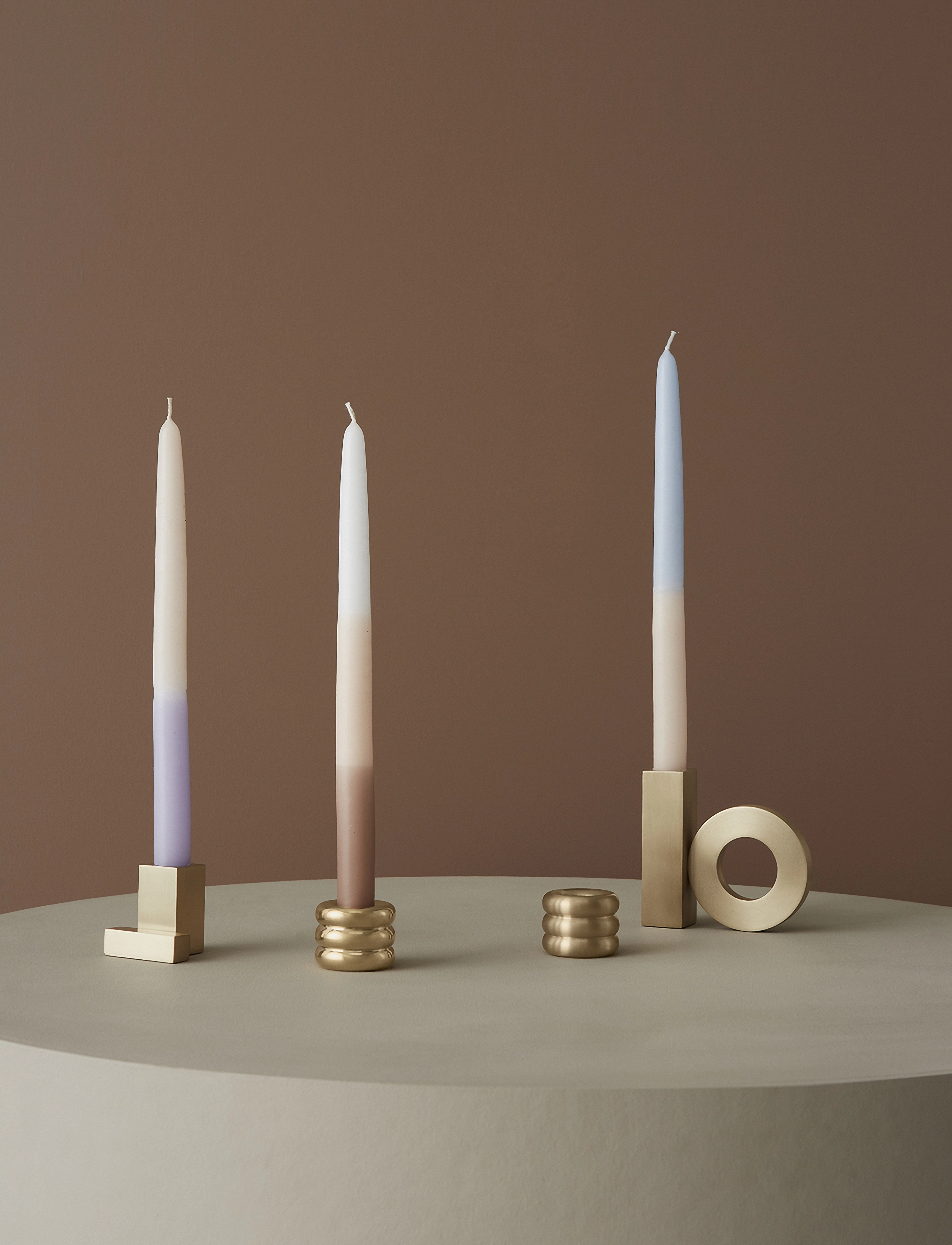 OYOY Living Design - Square Solid Brass Candleholder - ljusstakar - brushed brass - 3