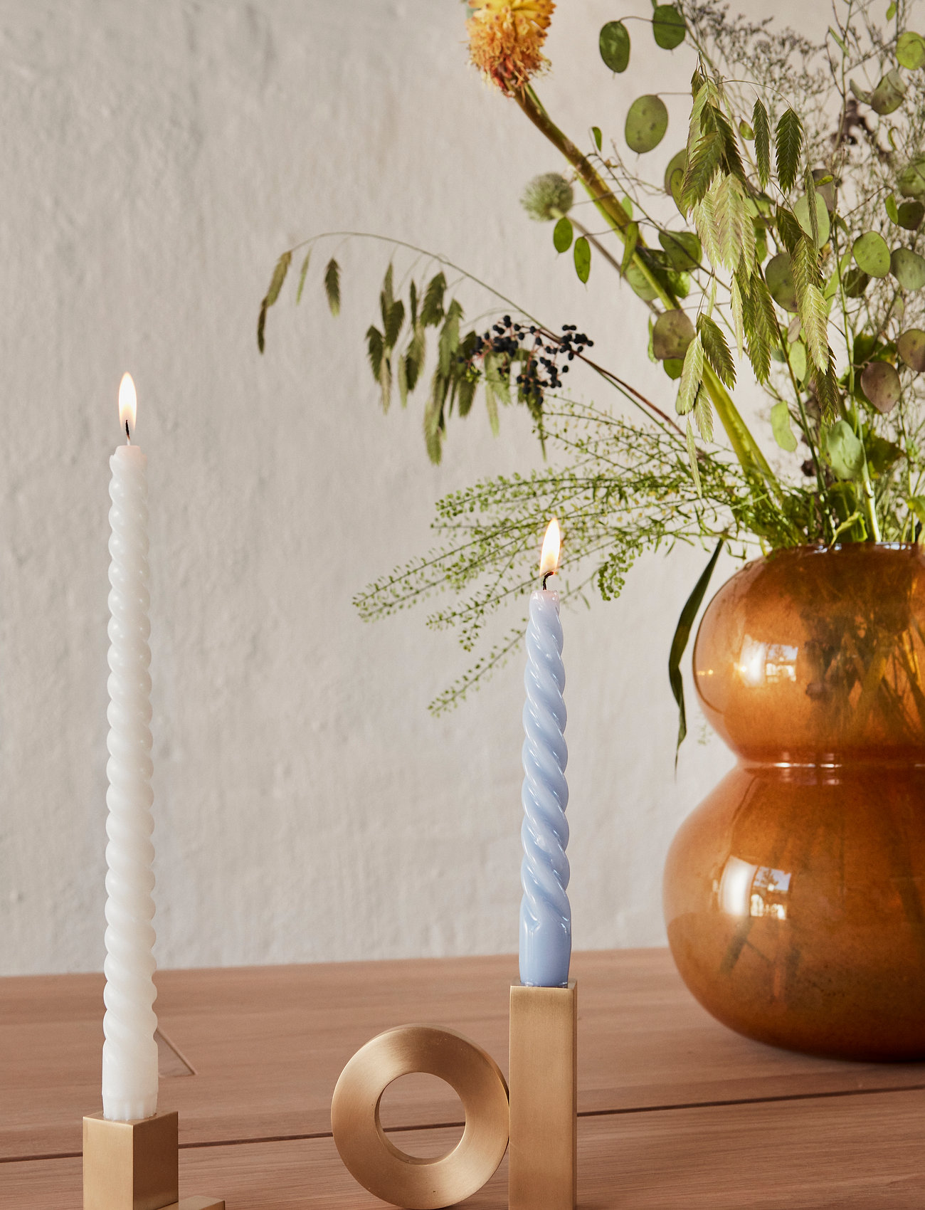 OYOY Living Design - Square Solid Brass Candleholder - ljusstakar - brushed brass - 4