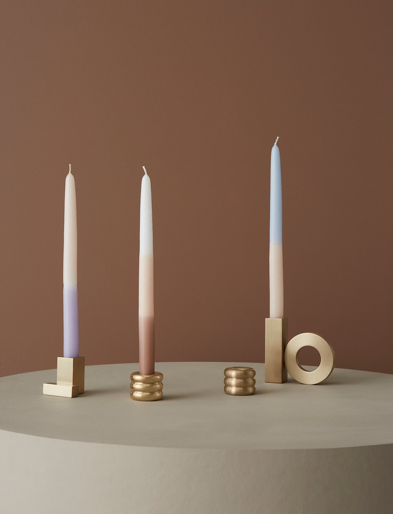 OYOY Living Design - Square Solid Brass Candleholder - ljusstakar - brushed brass - 5