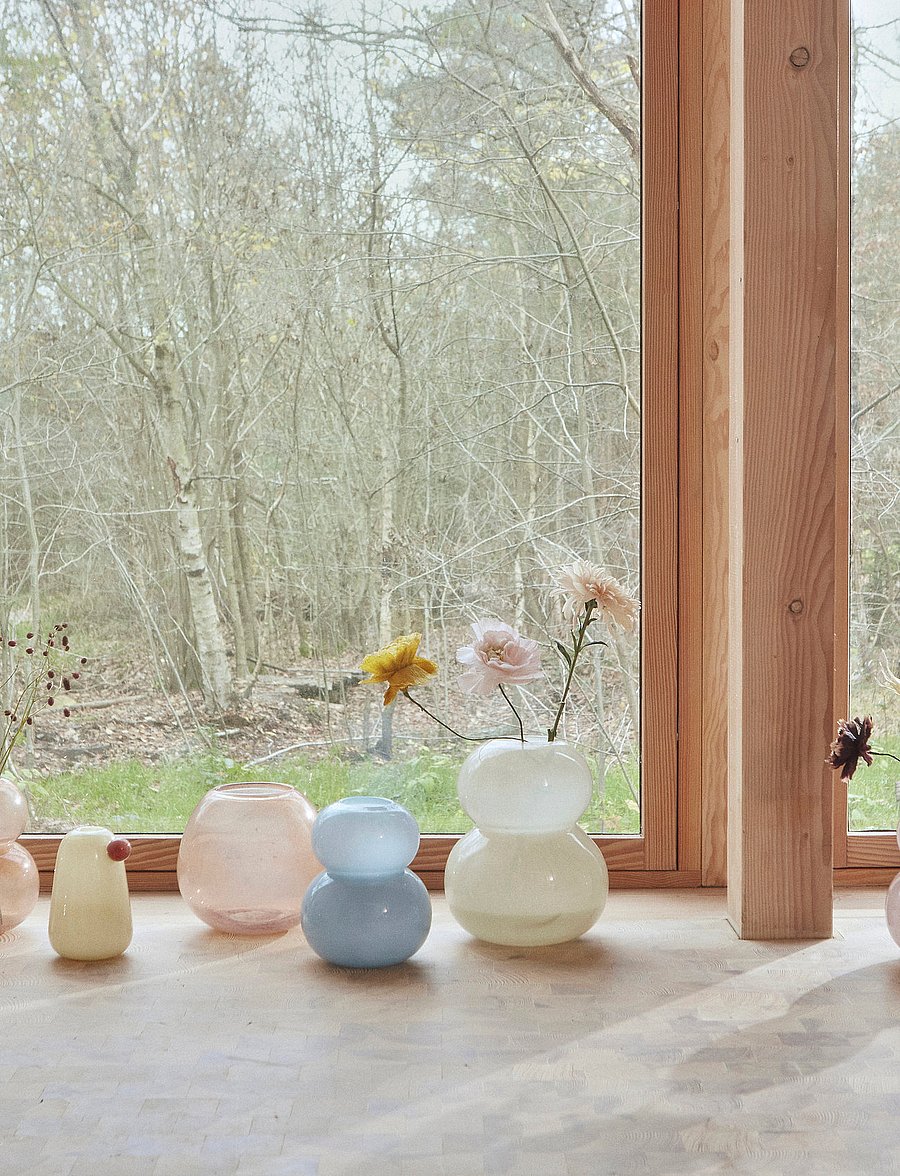 OYOY Living Design - Lasi Vase Medium - vasen - rose - 2