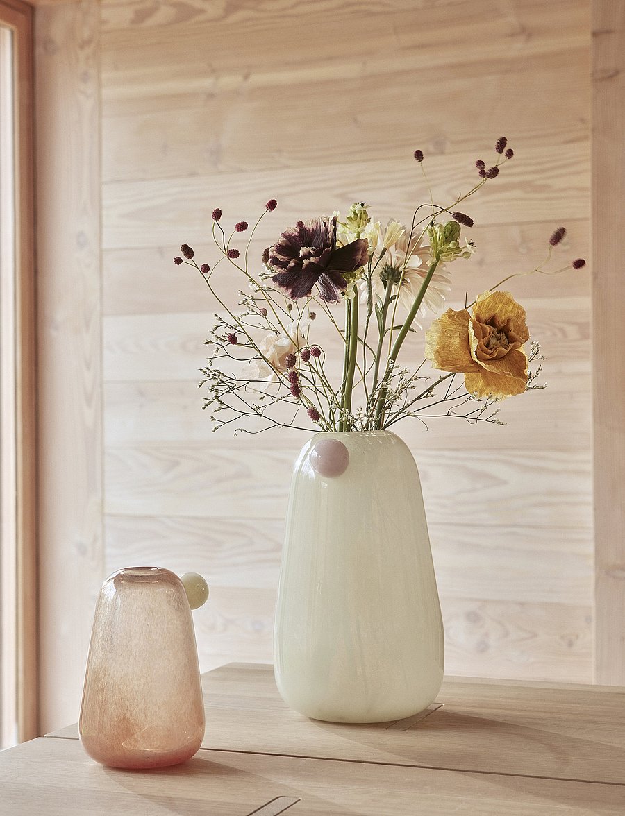 OYOY Living Design - Lasi Vase Small - valentinstaggeschenke - taupe - 2