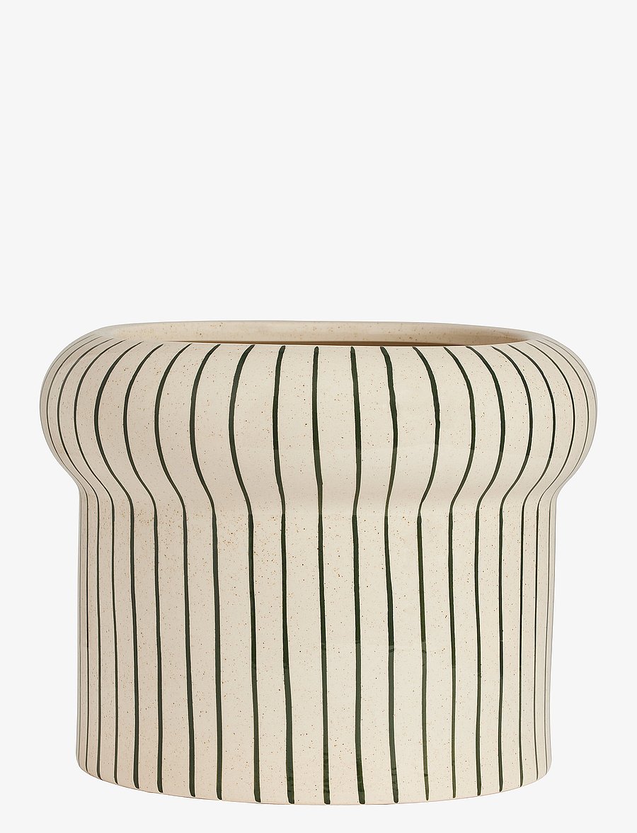 OYOY Living Design - Aki Pot - Large - offwhite / black - 0