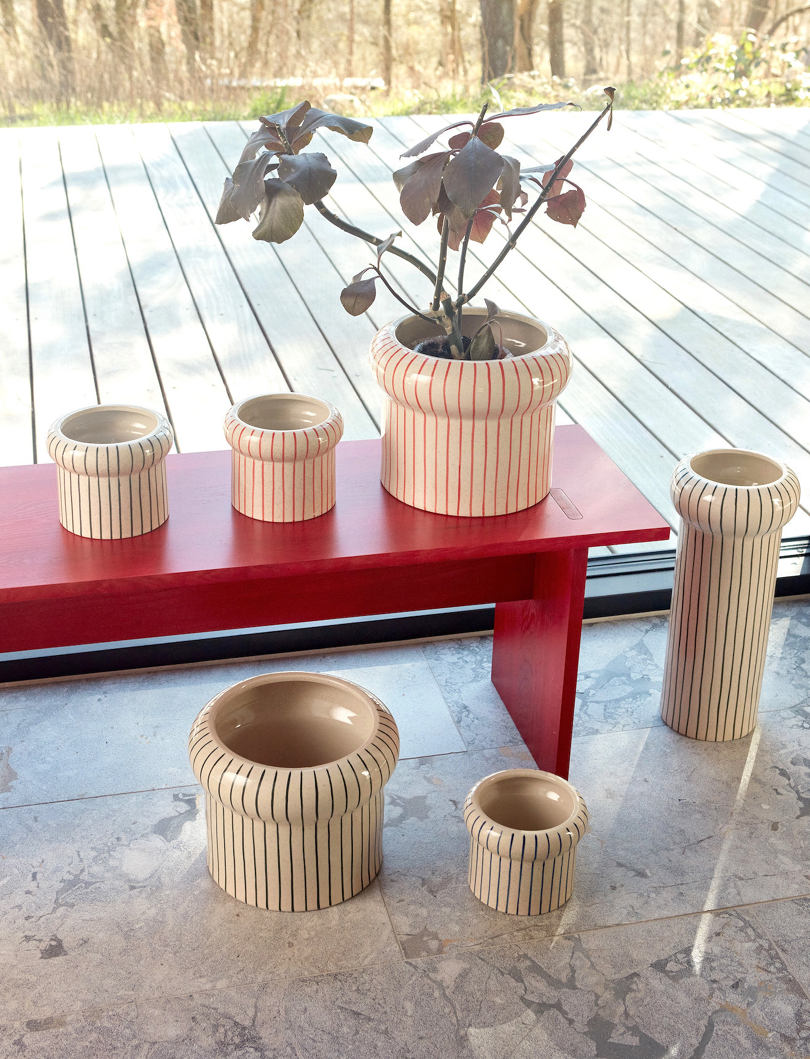 OYOY Living Design - Aki Pot - Small - black / white - 2