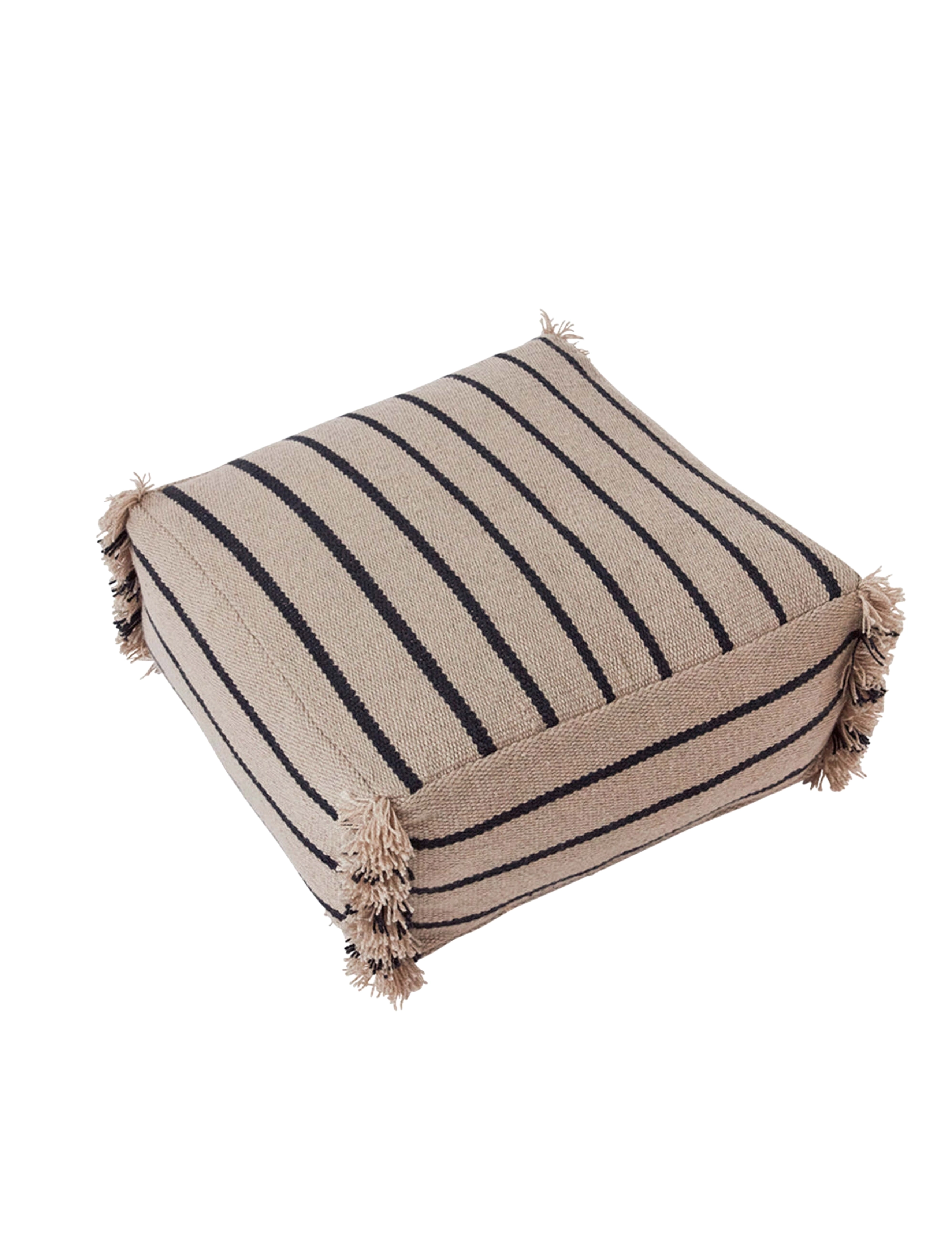 OYOY Living Design Lina Recycled Pouf, Seat Pads, Beige, Str: ONE SIZE