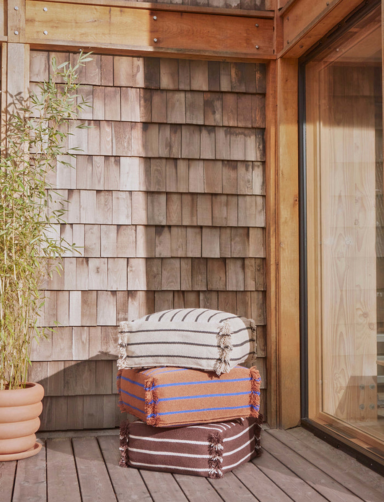 OYOY Living Design - Lina Recycled Pouf - poufs - clay - 2