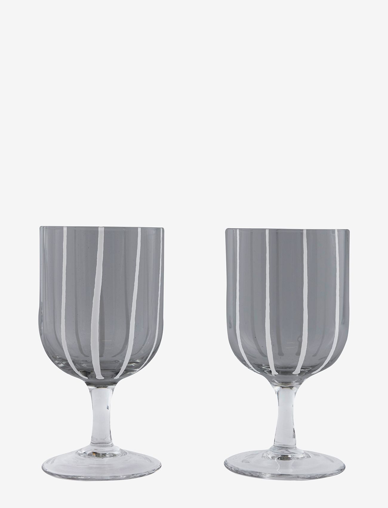 OYOY Living Design Mizu Wine Glass - Pack of 2 - Glas - GREY / grey