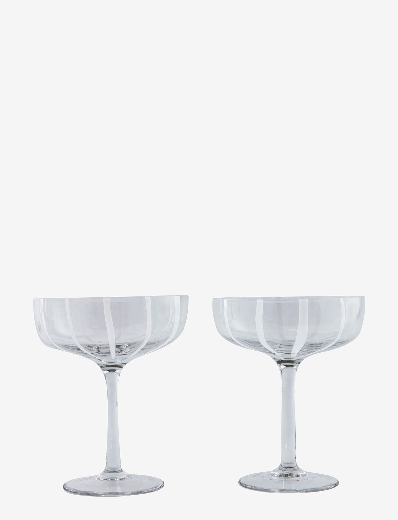 OYOY Living Design Mizu Coupe Glass Pack Of 2, Champagneglas, Nude, Str: Ø11.5X14CM