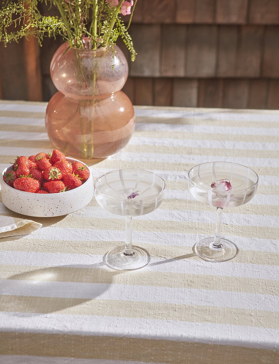 OYOY Living Design - Mizu Coupe Glass Pack of 2 - Šampanjaklaasid - clear - 2
