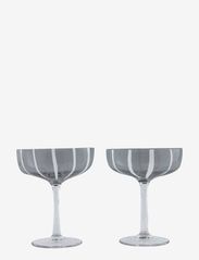 Mizu Coupe Glass - Pack of 2 - GREY