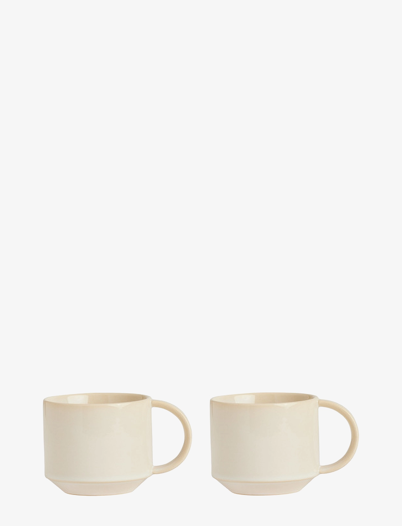 OYOY Living Design Yuka Cup - Pack Of 2 - Krus & Kopper - OFFWHITE / beige