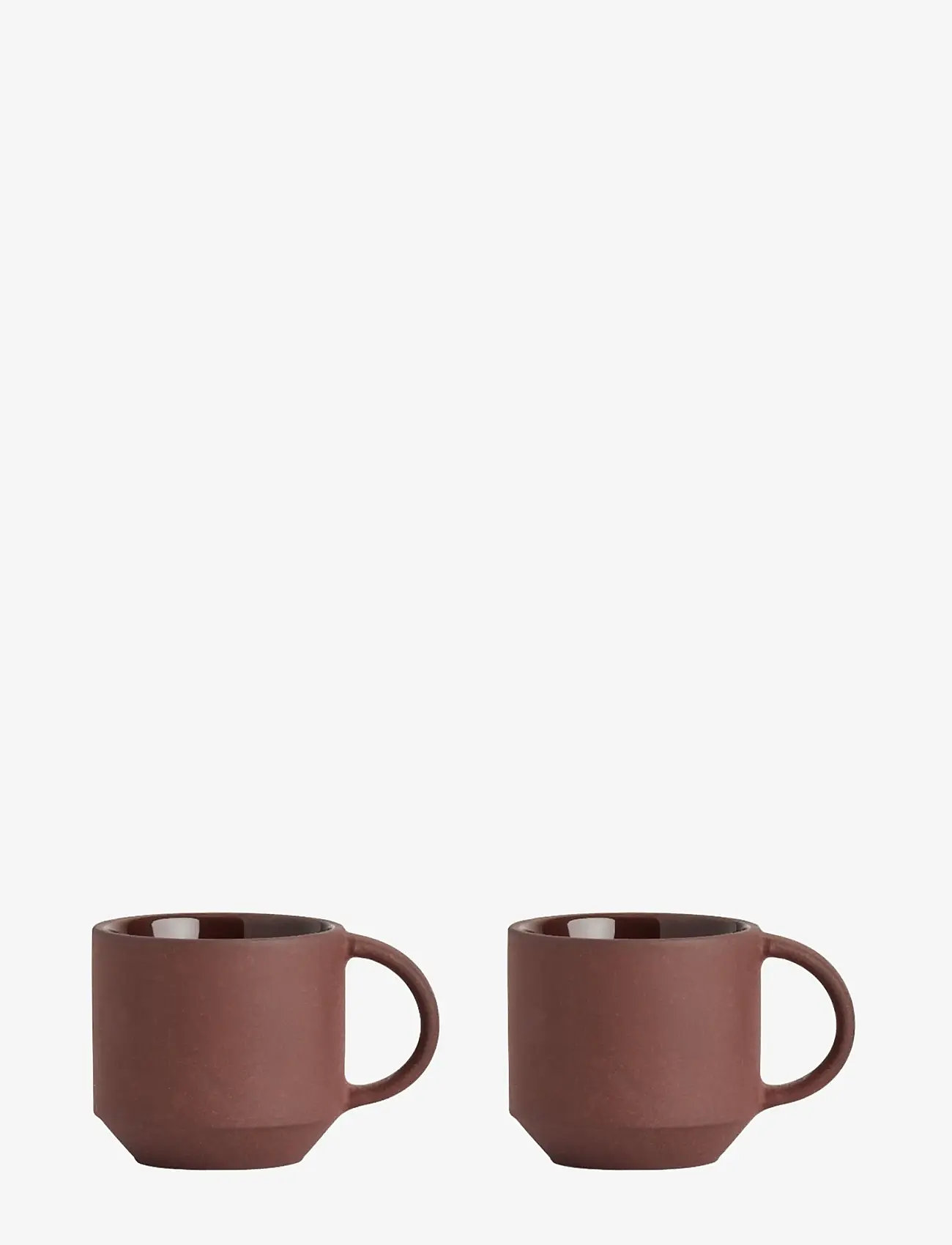 OYOY Living Design - Yuka Espresso Cup - Pack Of 2 - nach preis einkaufen - dark terracotta - 0
