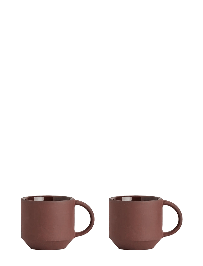 OYOY Living Design - Yuka Espresso Cup - Pack Of 2 - nach preis einkaufen - dark terracotta - 0
