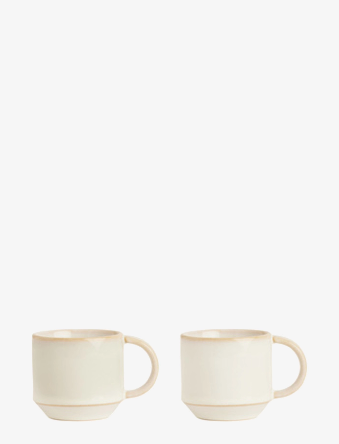 OYOY Living Design Yuka Espresso Cup Pack Of 2, Espresso Kop, Beige, Str: ONE SIZE x 8.2