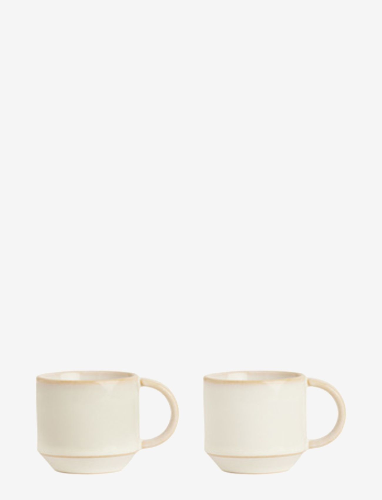 OYOY Living Design - Yuka Espresso Cup - Pack Of 2 - köp efter pris - offwhite - 0
