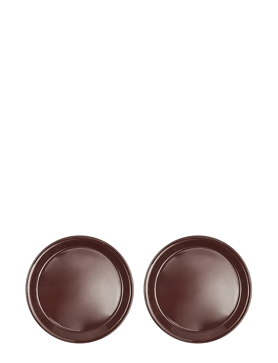 OYOY Living Design - Yuka Lunch Plate - Pack of 2 - frühstücksteller - dark terracotta - 0