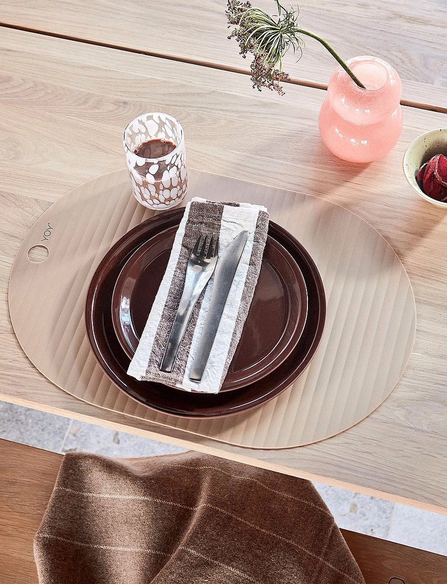 OYOY Living Design - Yuka Lunch Plate - Pack of 2 - frühstücksteller - dark terracotta - 1