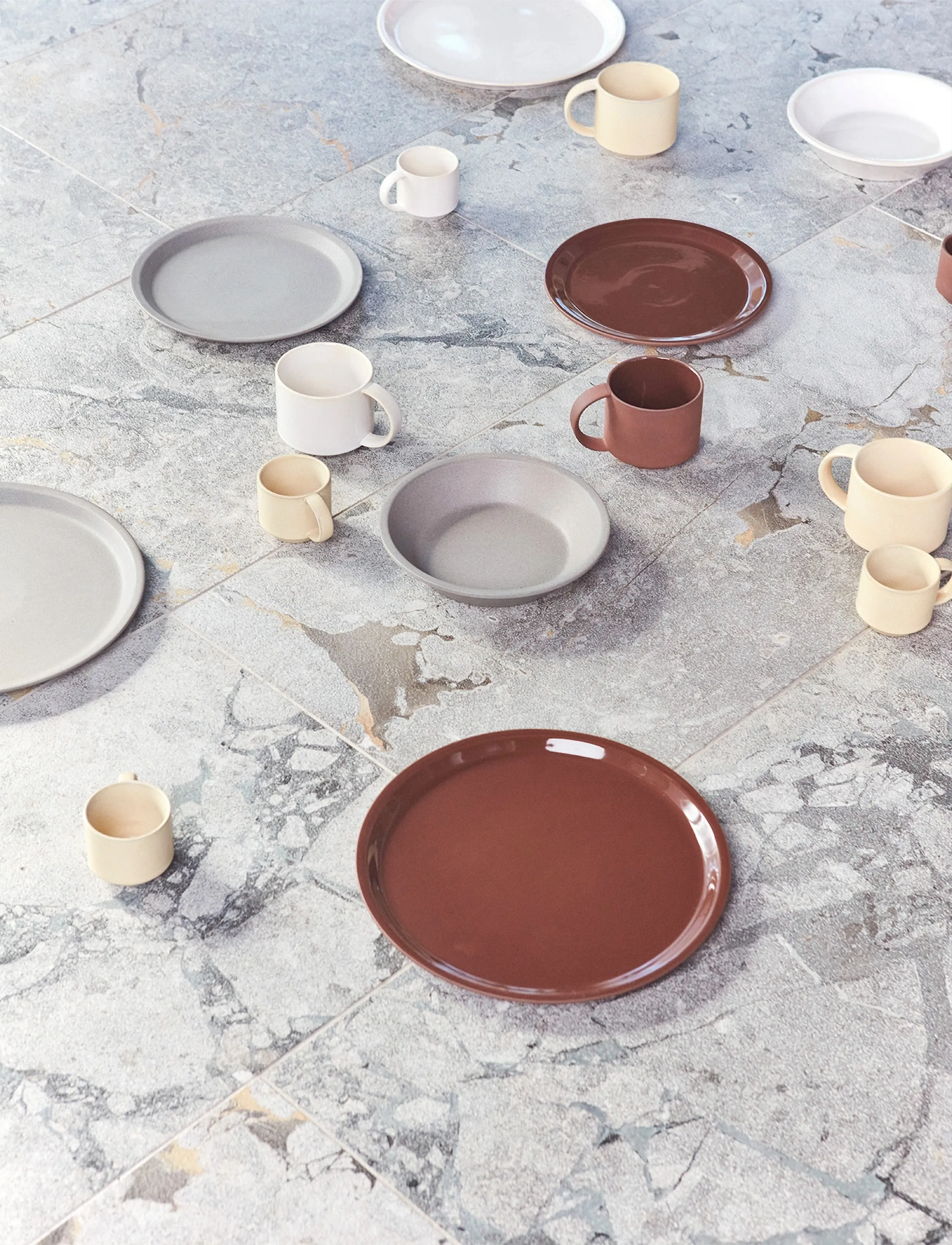 OYOY Living Design - Yuka Lunch Plate - Pack of 2 - frühstücksteller - dark terracotta - 2