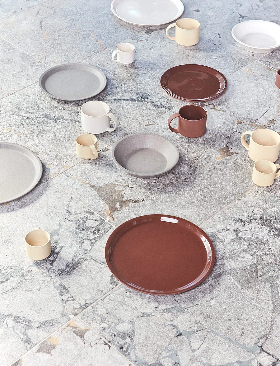 OYOY Living Design - Yuka Lunch Plate - Pack of 2 - frühstücksteller - dark terracotta - 2