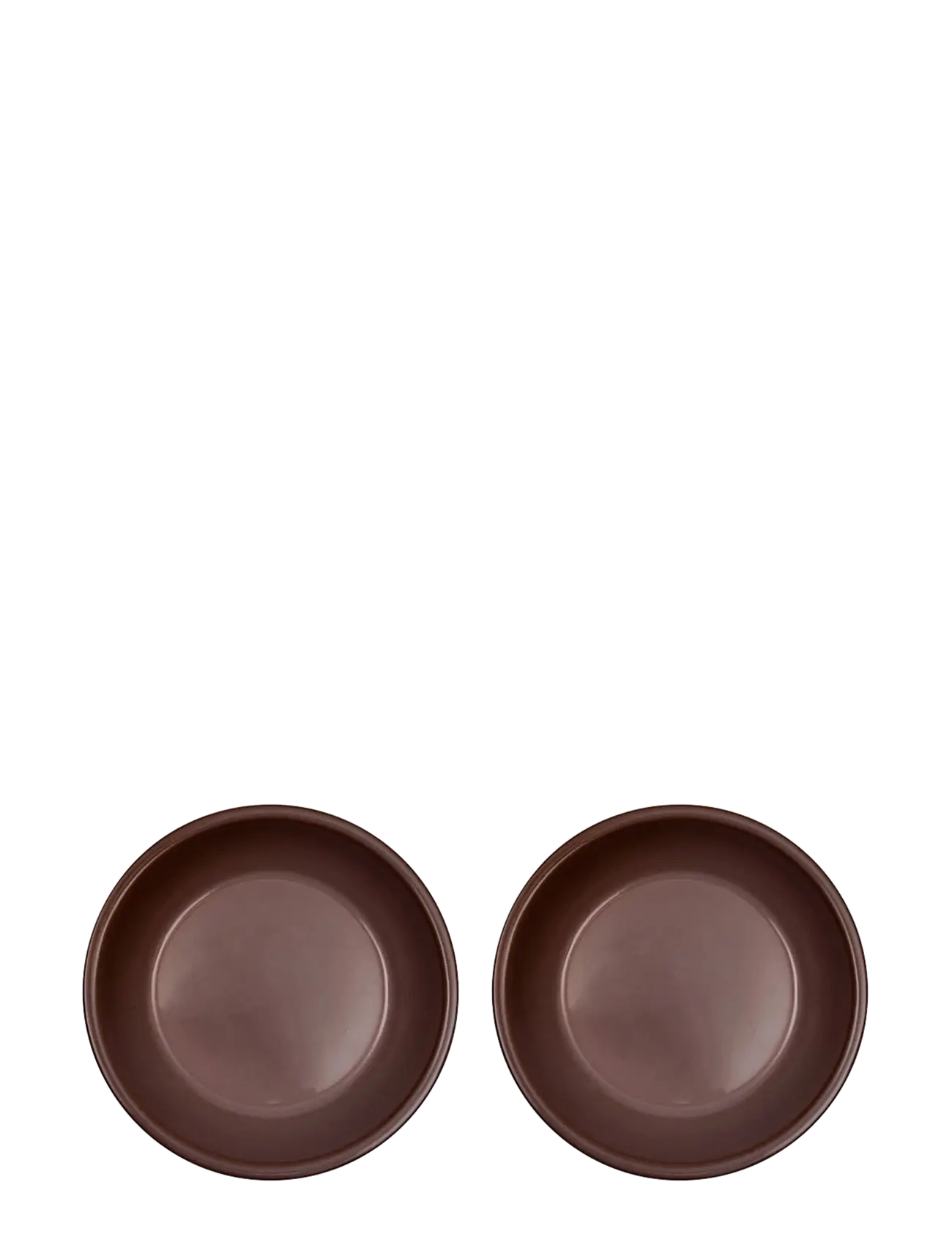 OYOY Living Design Yuka Deep Plate Pack Of 2, Deep Plade, Brun, Str: Ø 19 CM