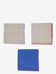 OYOY Living Design - Mundus Microfiber Dish Cloth - Pack of 3 - de laveste prisene - clay/opticblue - 0