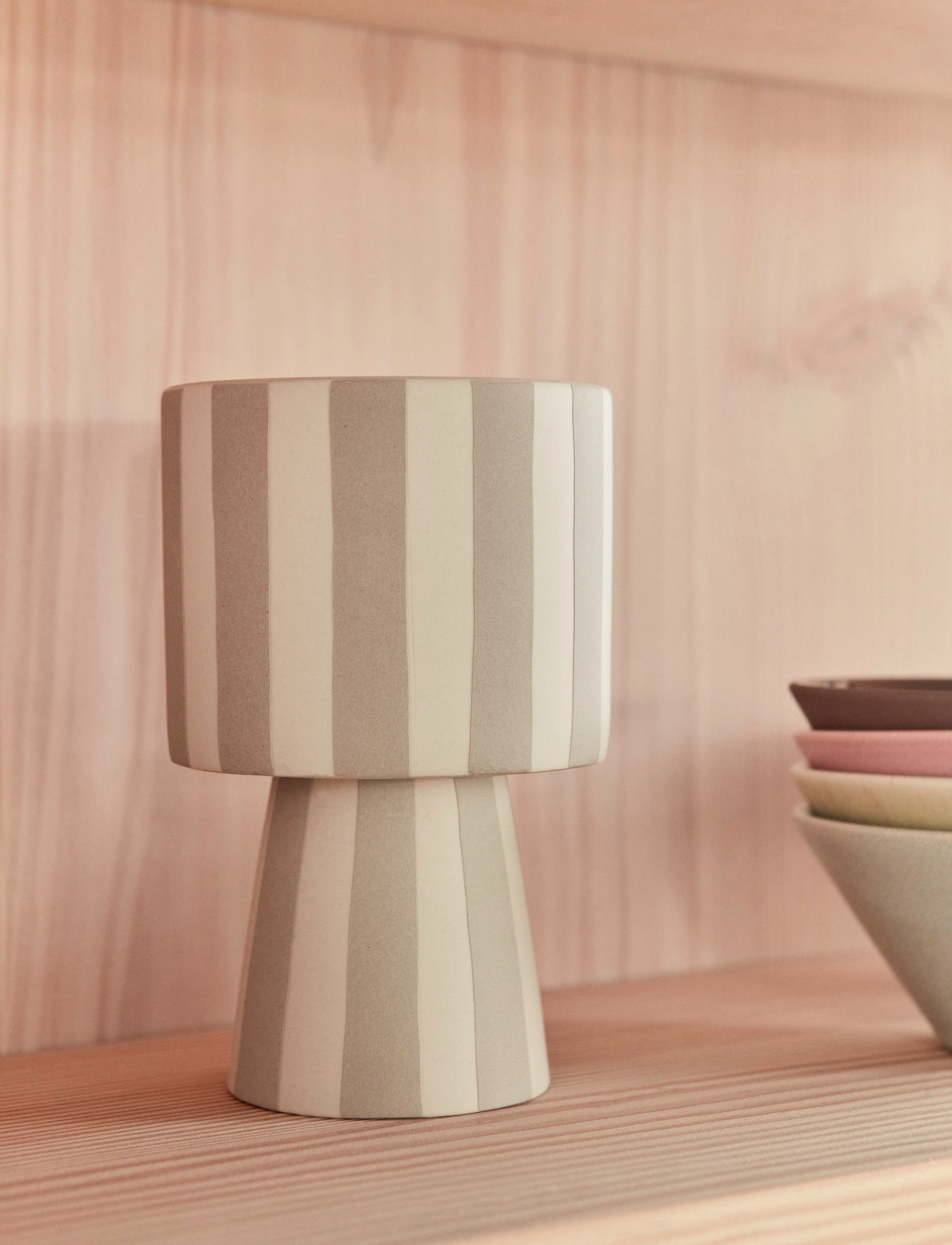 OYOY Living Design Toppu Pot Small, H15 cm, Vases, Mehrfarbig/gemustert - Big Homeware