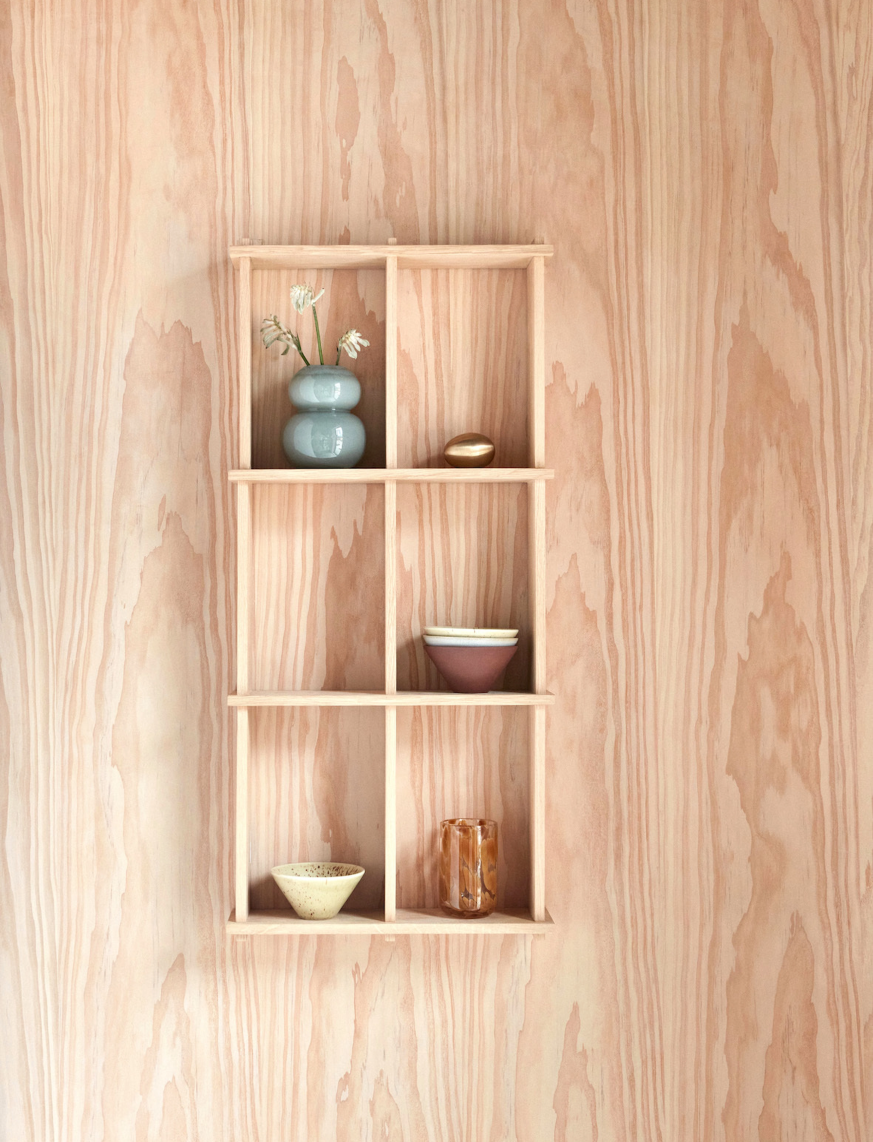 OYOY Living Design Grid Shelf Small, One Size, Furniture, Beige - Shelves, Homeware
