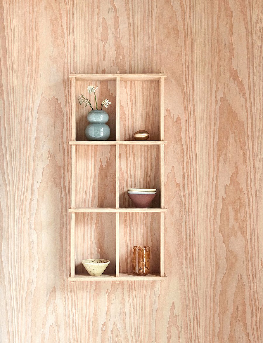 OYOY Living Design - Grid Shelf - Small - regale und verwahrung - nature - 0