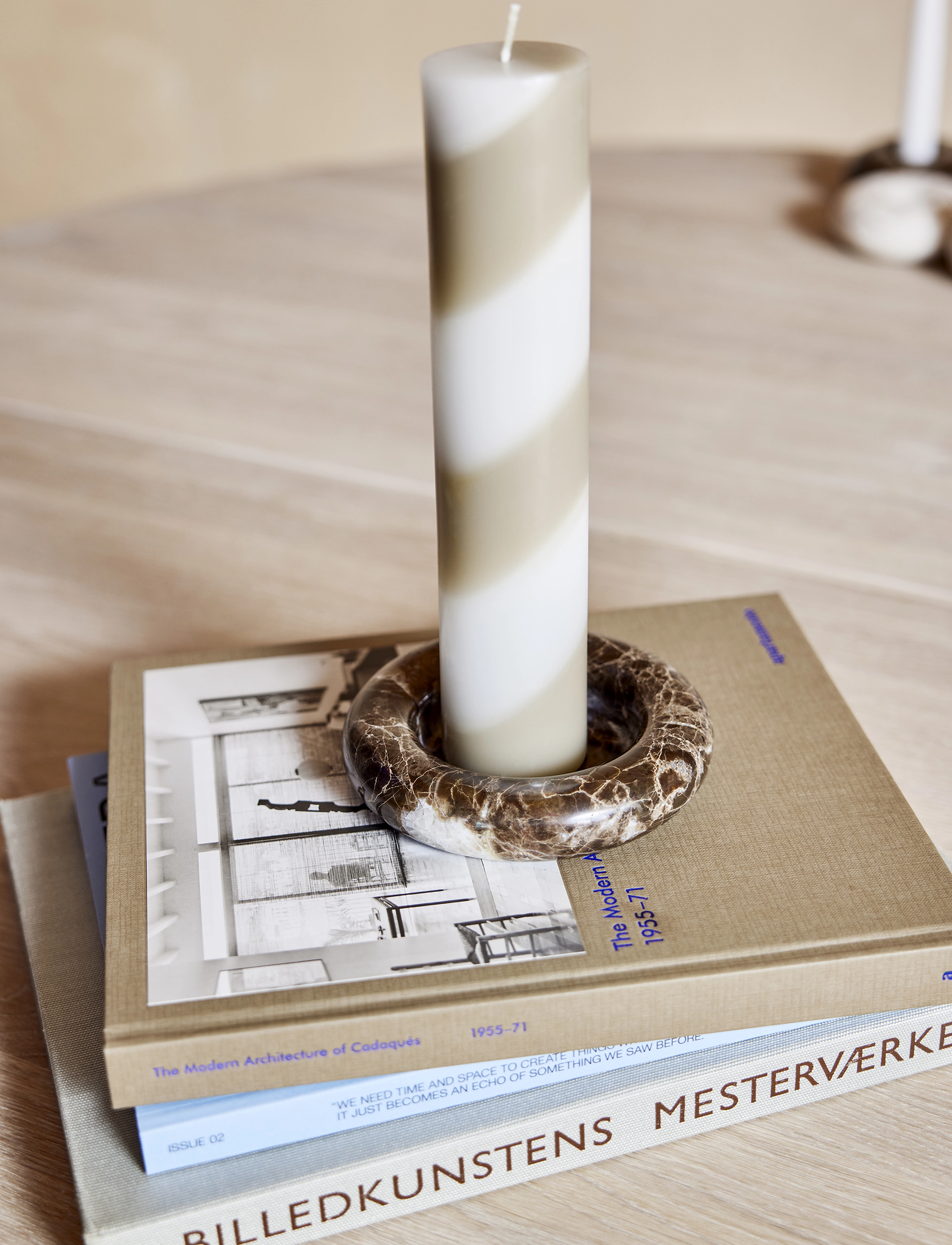 OYOY Living Design - Savi Marble Candleholder - Large - lysestager - choko - 4