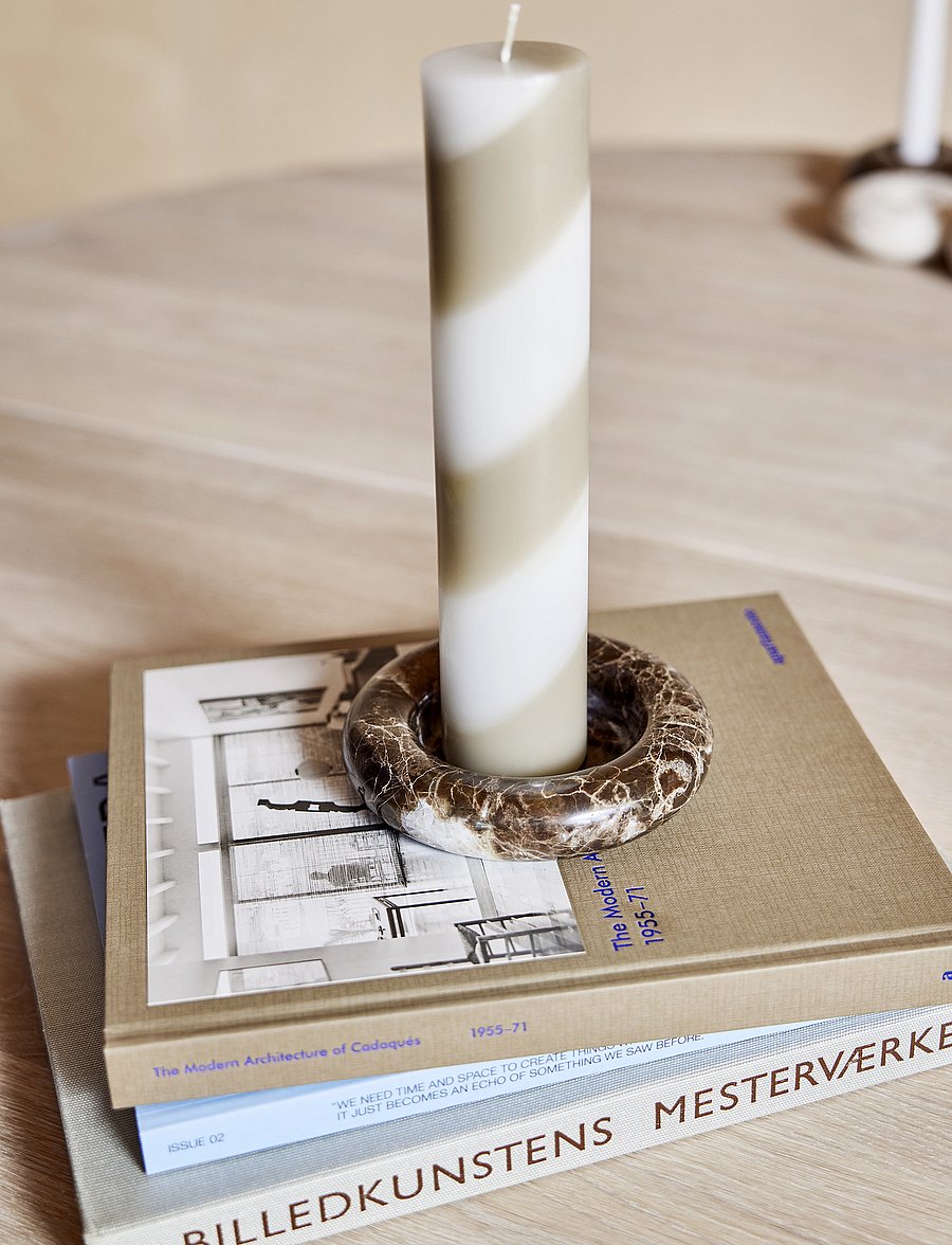 OYOY Living Design - Savi Marble Candleholder - Large - kerzenständer - choko - 4