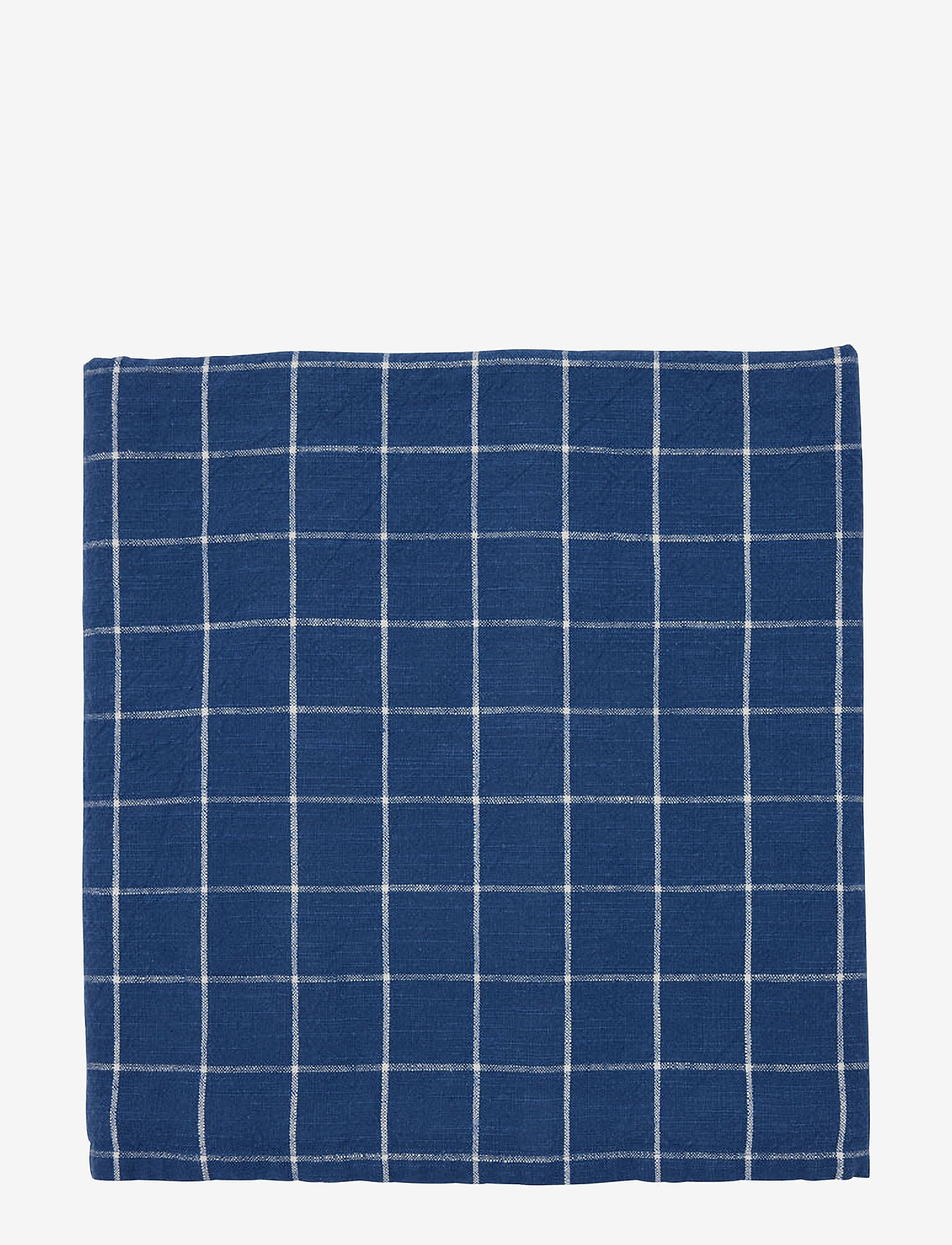 OYOY Living Design - Grid Tablecloth - 200x140 cm - bordsdukar & löpare - darkblue/white - 0