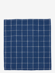 Grid Tablecloth - 260x140 cm - DARKBLUE/WHITE