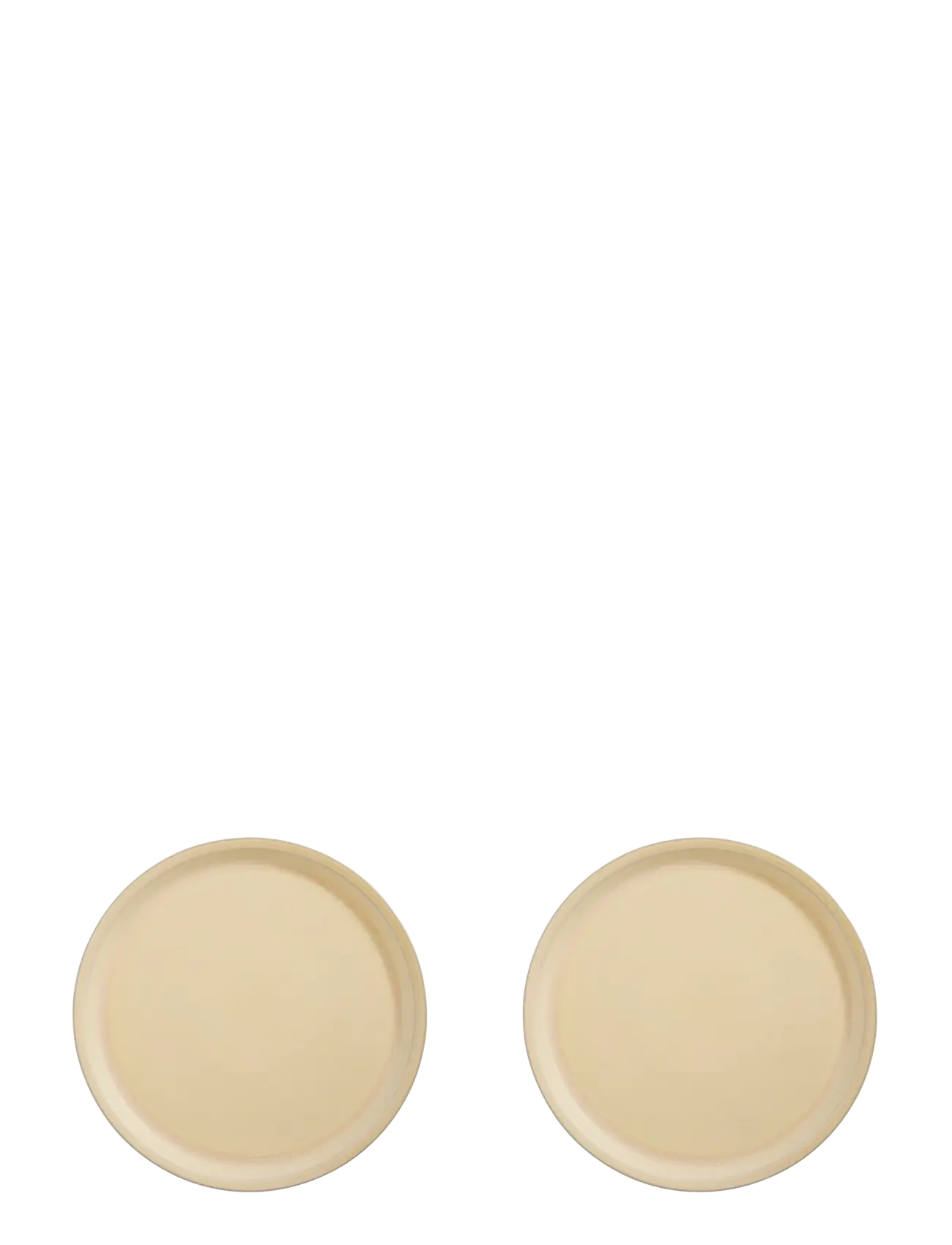 OYOY Living Design Yuka Lunch Plate Pack Of 2, Small Plade, Creme, Str: Ø 19 CM