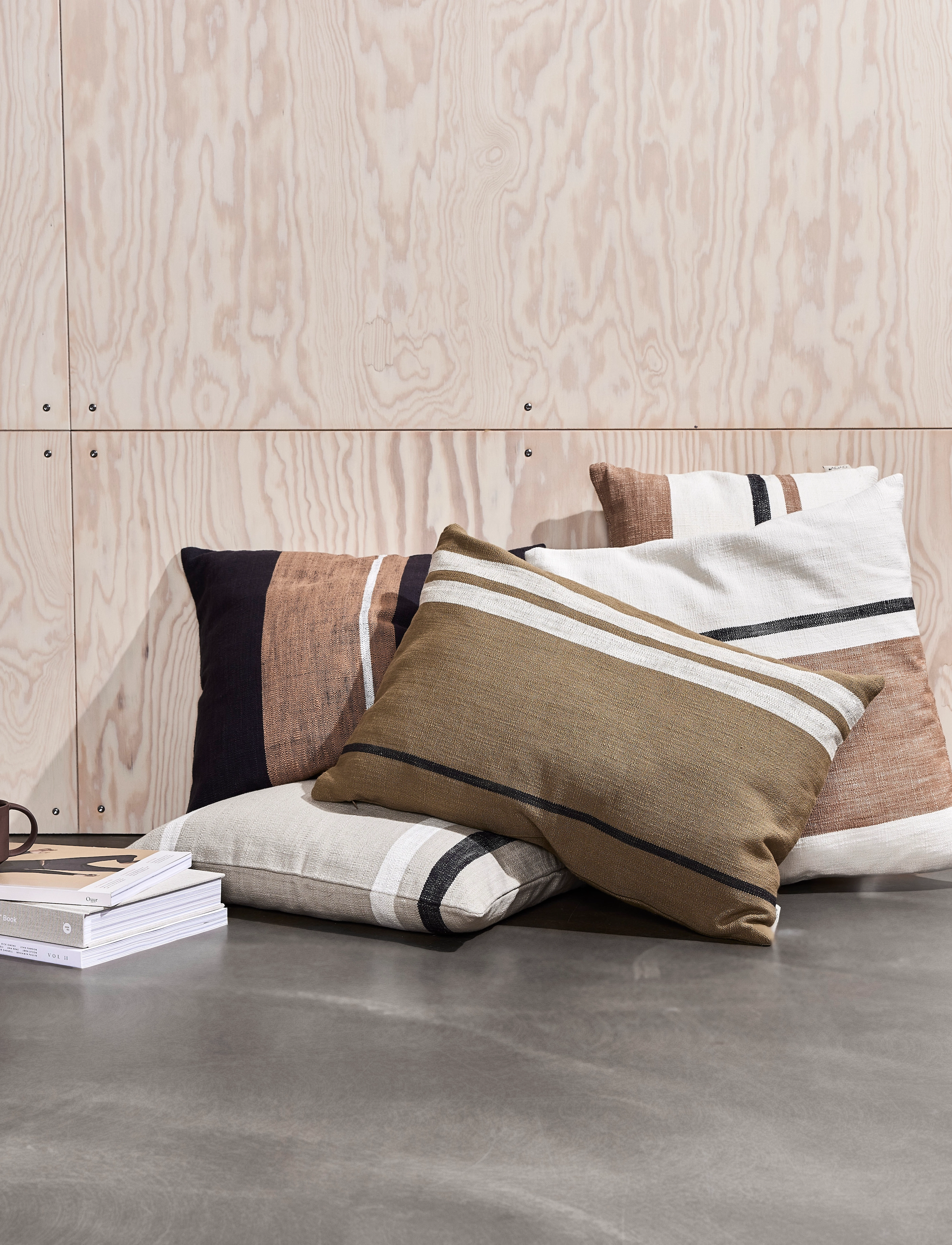 OYOY Living Design Sofuto Cushion Cover Square, 48X48X10 cm x 48, Cushions & Blankets, Beige - Covers, Homeware