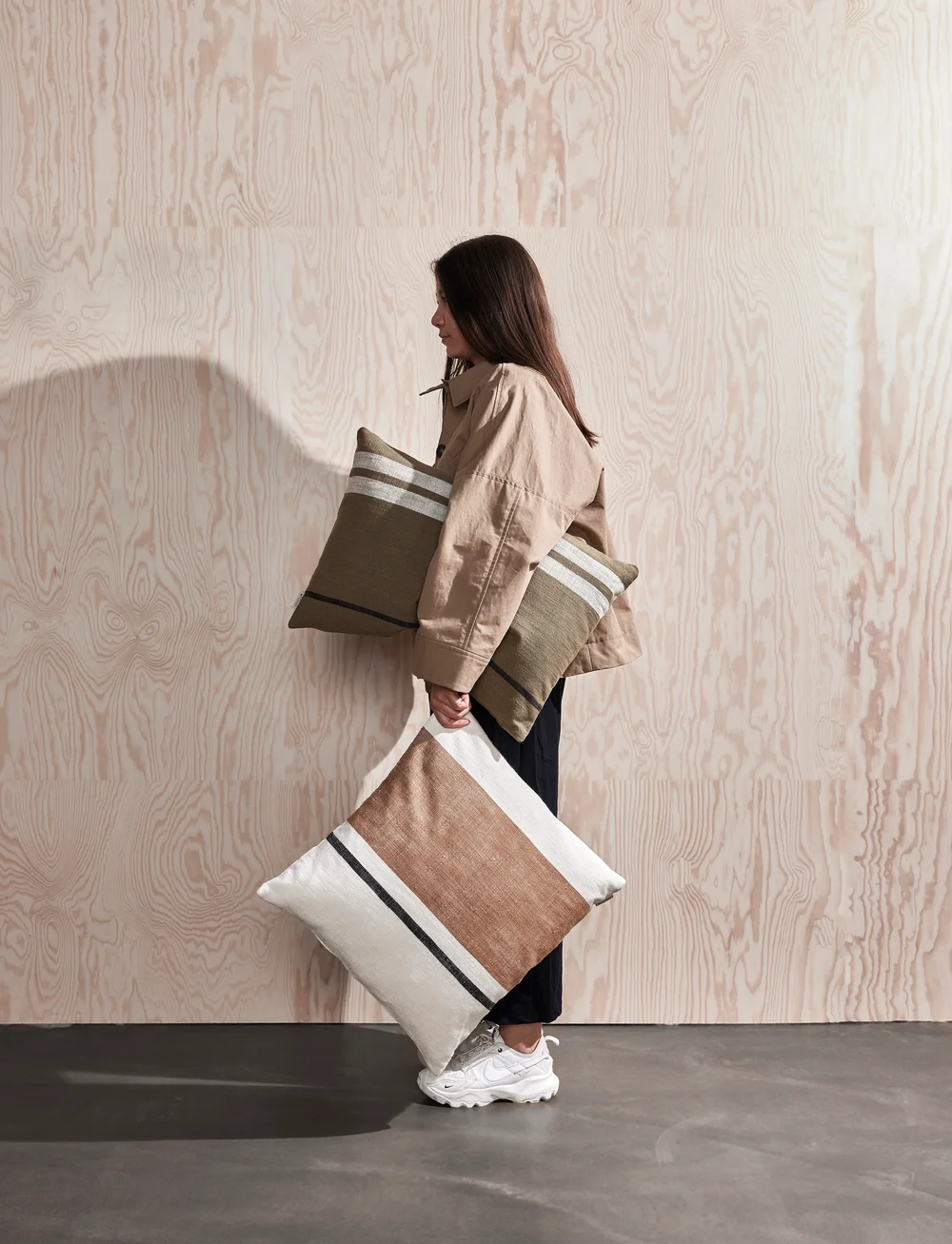 OYOY Living Design - Sofuto Cushion Cover Long - nach preis einkaufen - khaki - 3