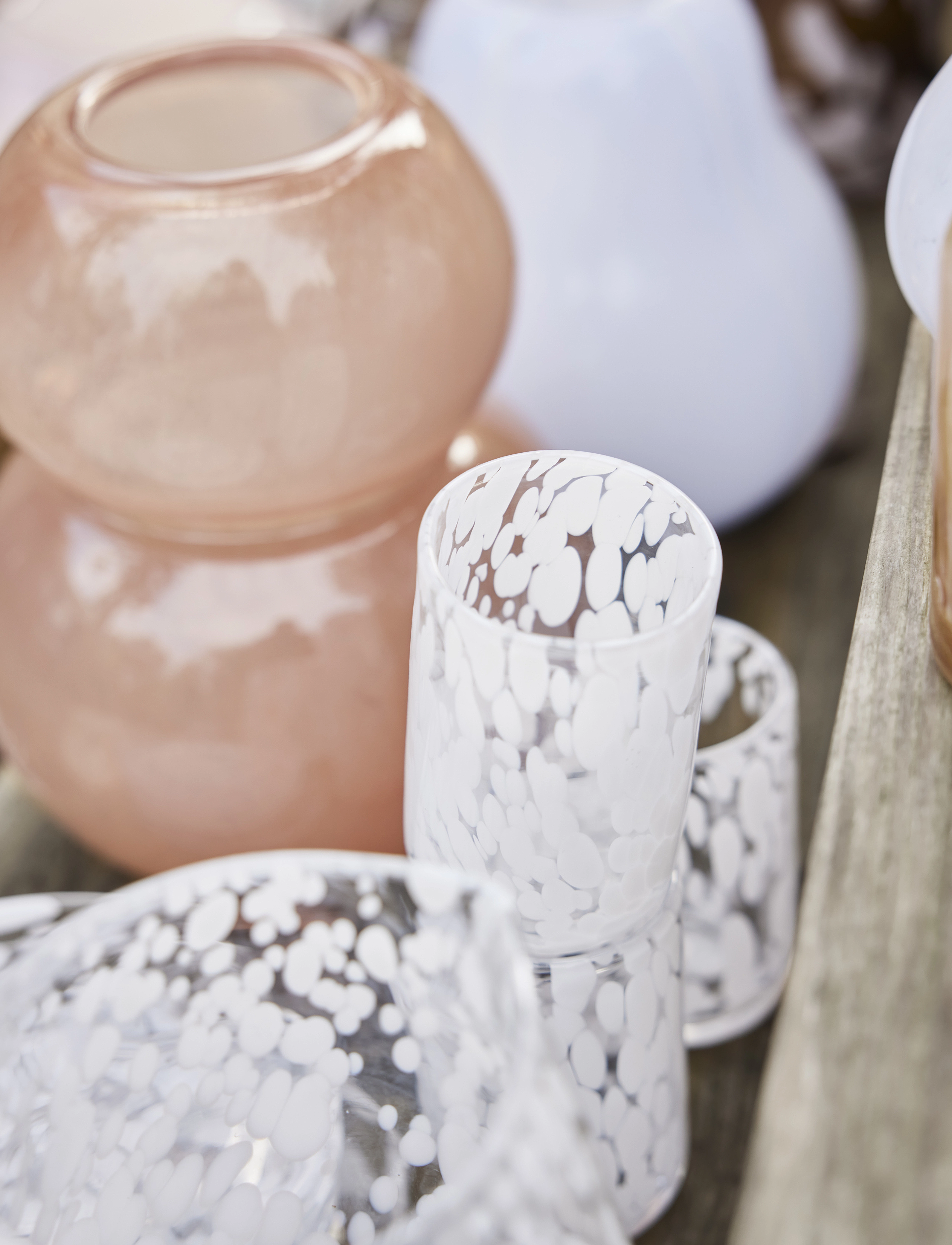 OYOY Living Design Kojo Vase - Konfirmatsioon - LAVENDER/WHITE / purple