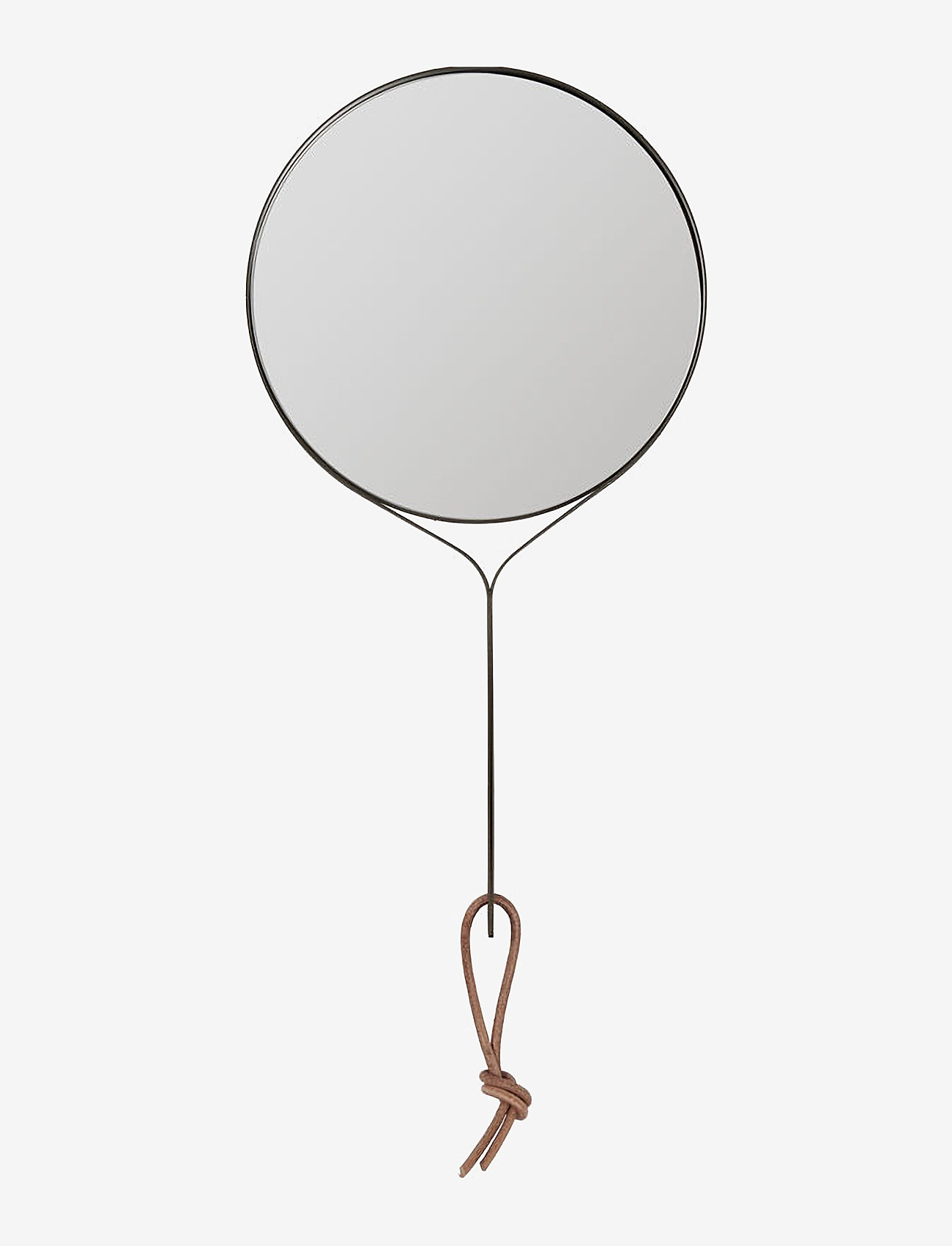 OYOY Living Design - Mira Hand Mirror - apvalūs veidrodžiai - brownedbrass - 0