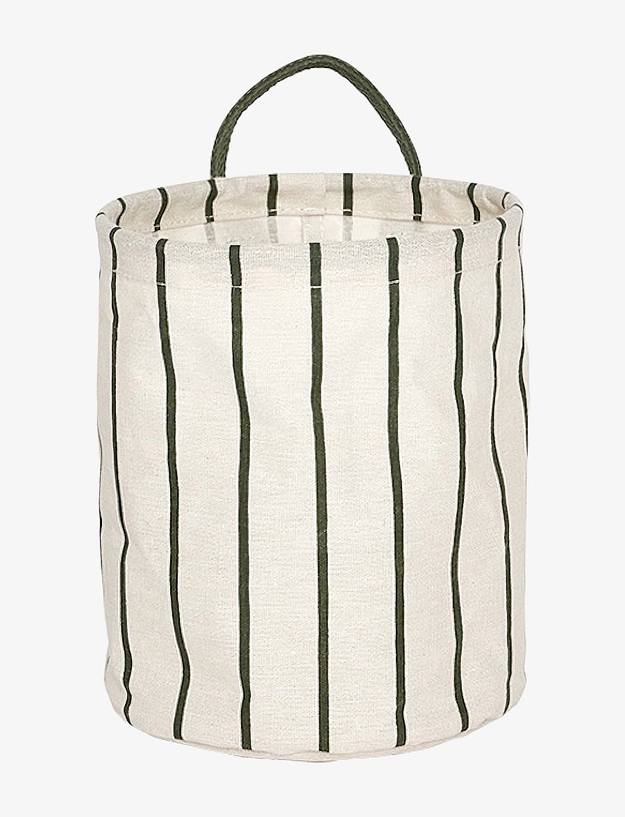 OYOY Living Design - Raita Laundry/Storage Basket - wäschekörbe - green / offwhite - 1