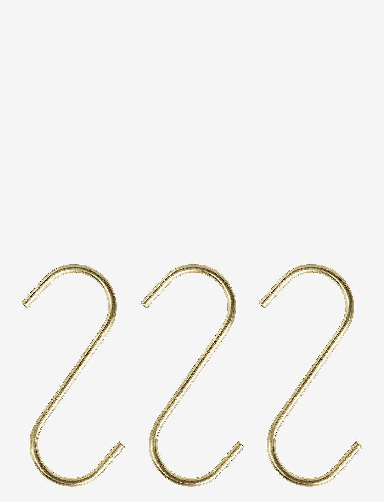 OYOY Living Design - Pieni S-Hook - Pack of 3 - köp efter pris - brass - 0