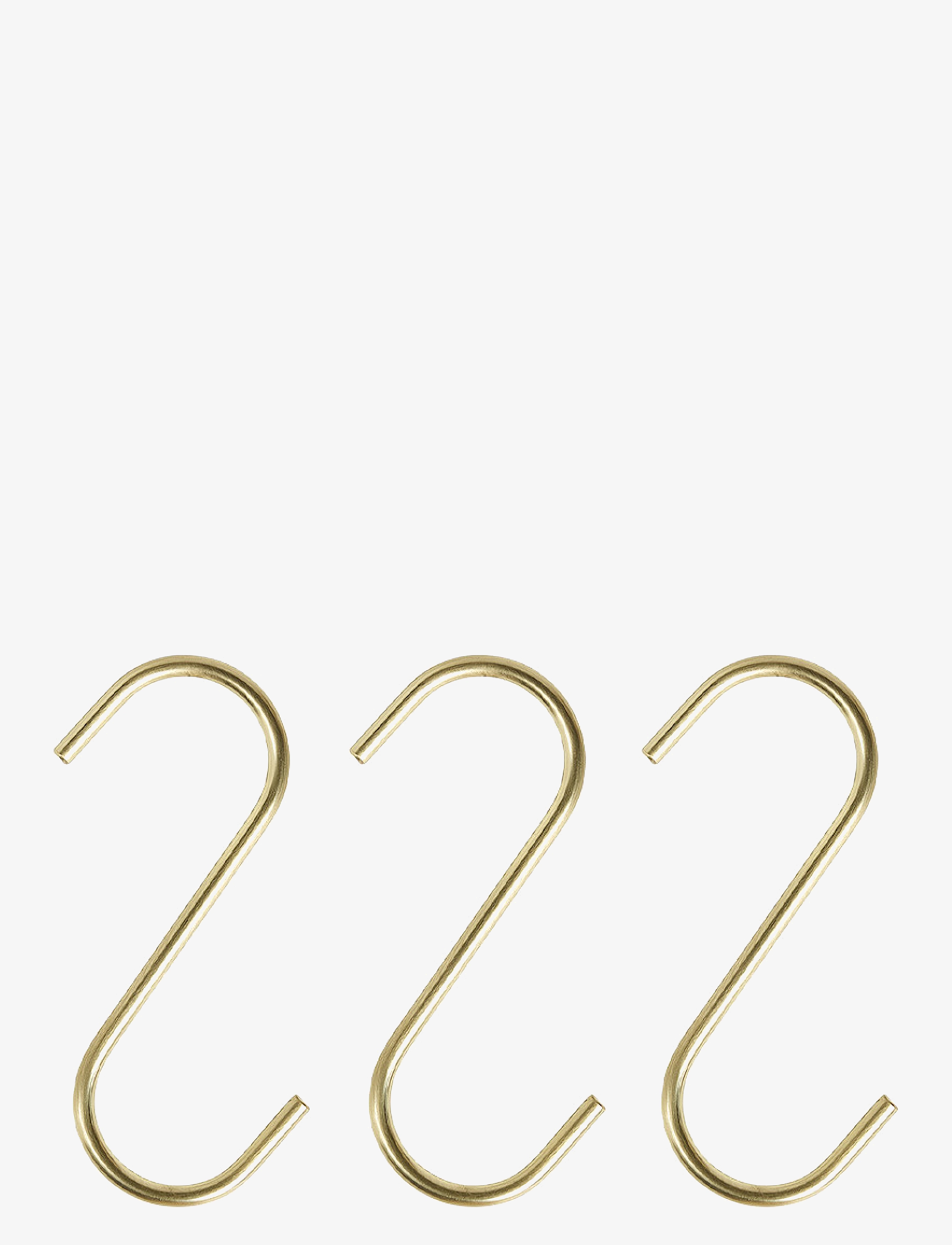 OYOY Living Design - Pieni S-Hook - Pack of 3 - konksud - brass - 1