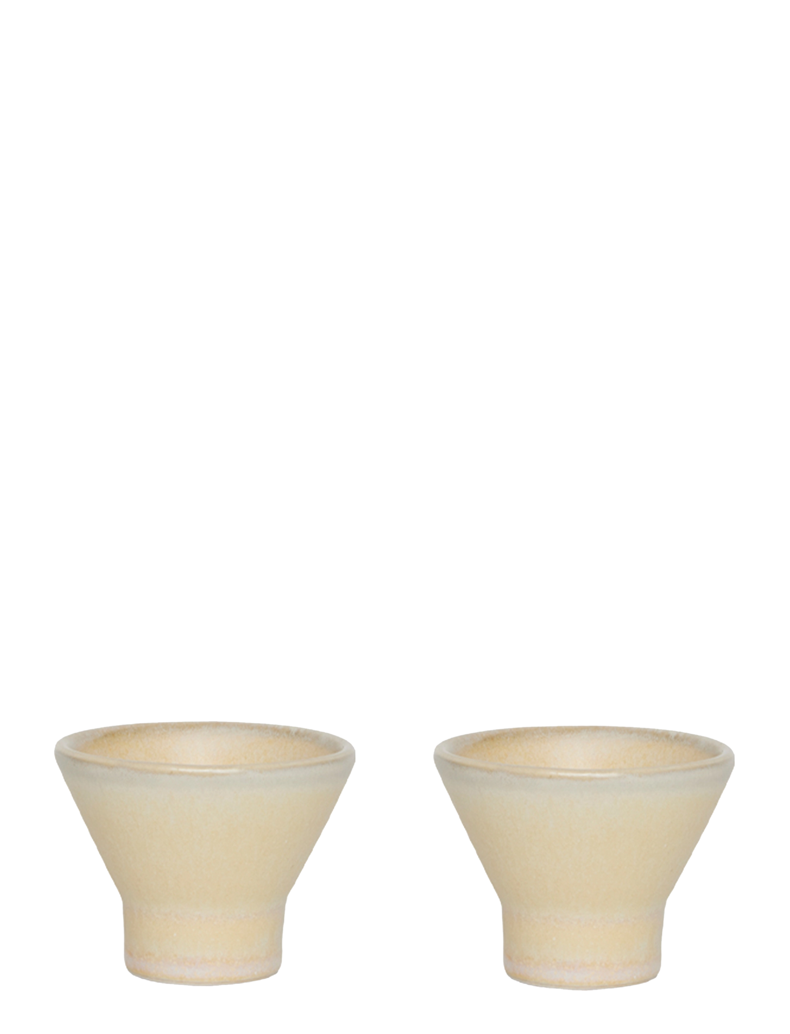 OYOY Living Design Yuka Egg Cup - Pack Of 2, One Size x 5, Beige, Skåle > Æggebægre, Unisex