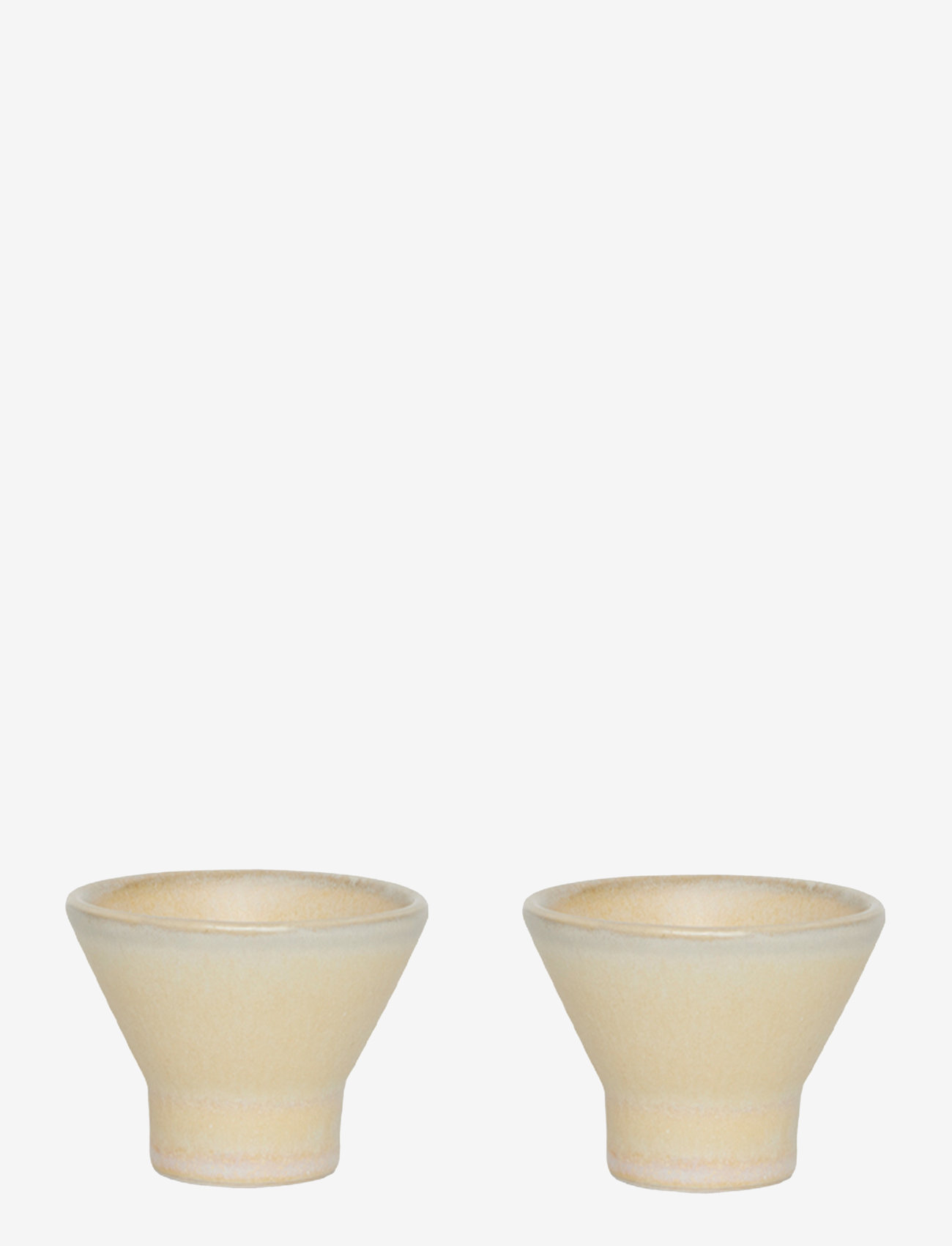 OYOY Living Design - Yuka Egg Cup - Pack of 2 - Æggebægre - butter - 0
