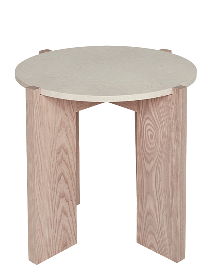 OYOY Living Design - Lune Marble Coffee Table Small - couchtische - nature / white - 1