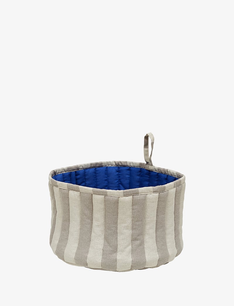 OYOY Living Design - Toppu Bread Basket - aufbewahrungskörbe - clay / optic blue - 1