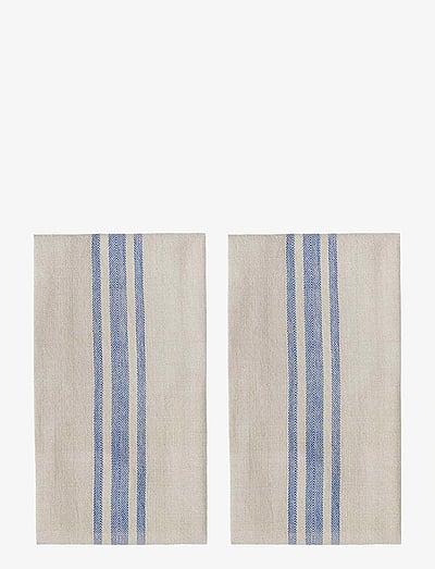 OYOY Living Design Linu Tea Towel - Pack of 2 - Tekstiilid - BLUE / blue