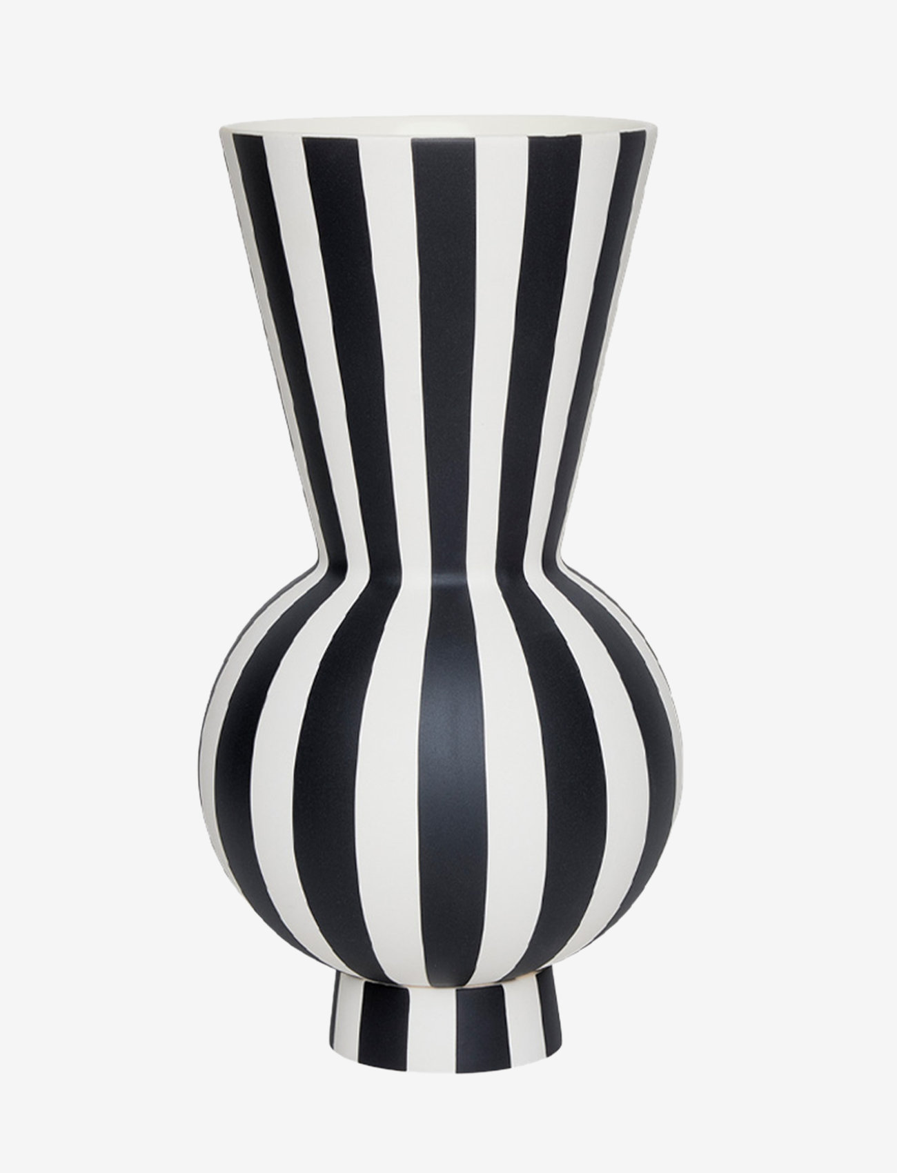 OYOY Living Design - Toppu Vase - Round - köp efter pris - white / black - 0