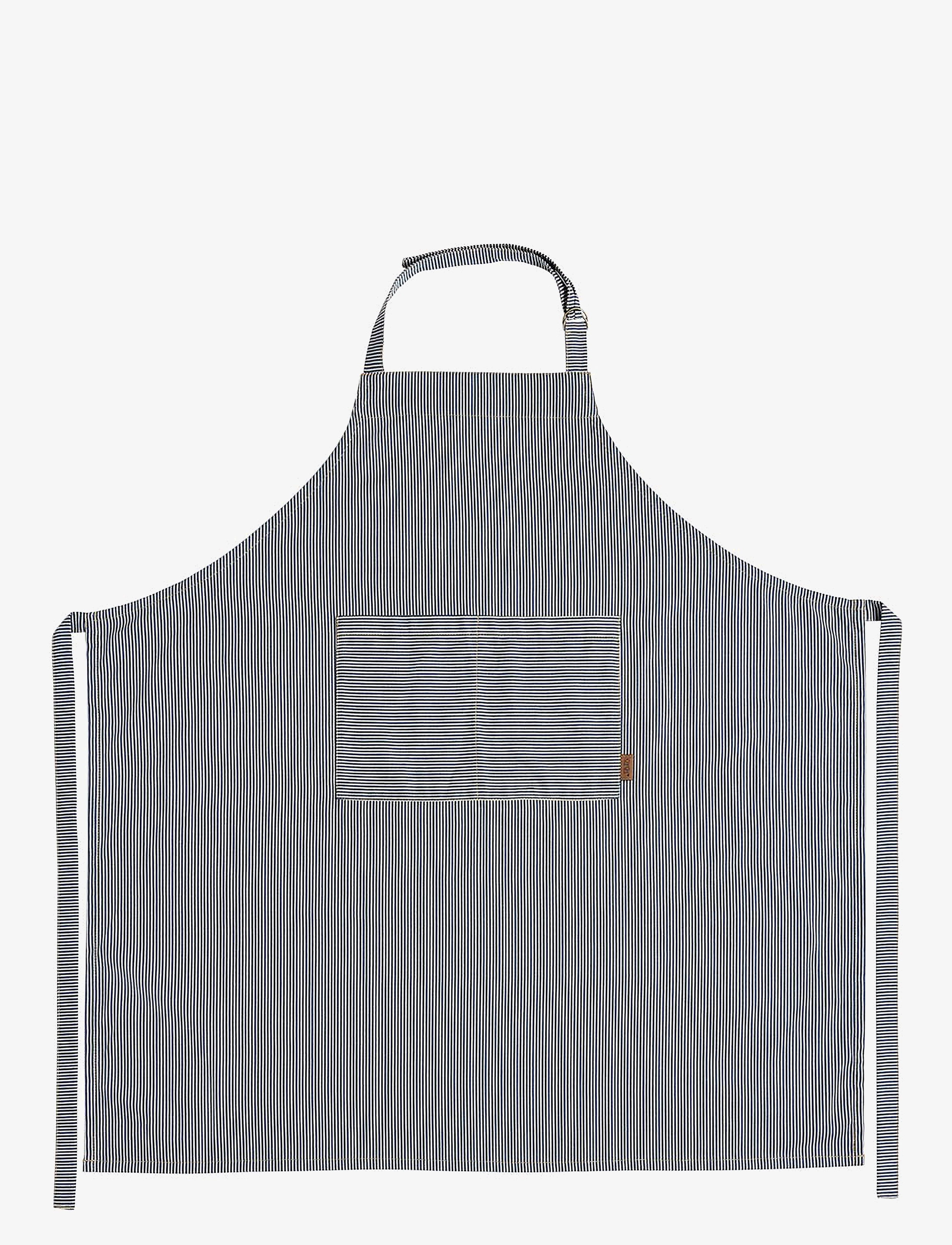OYOY Living Design Striped Denim Apron - Forklæder - BLUE / blue